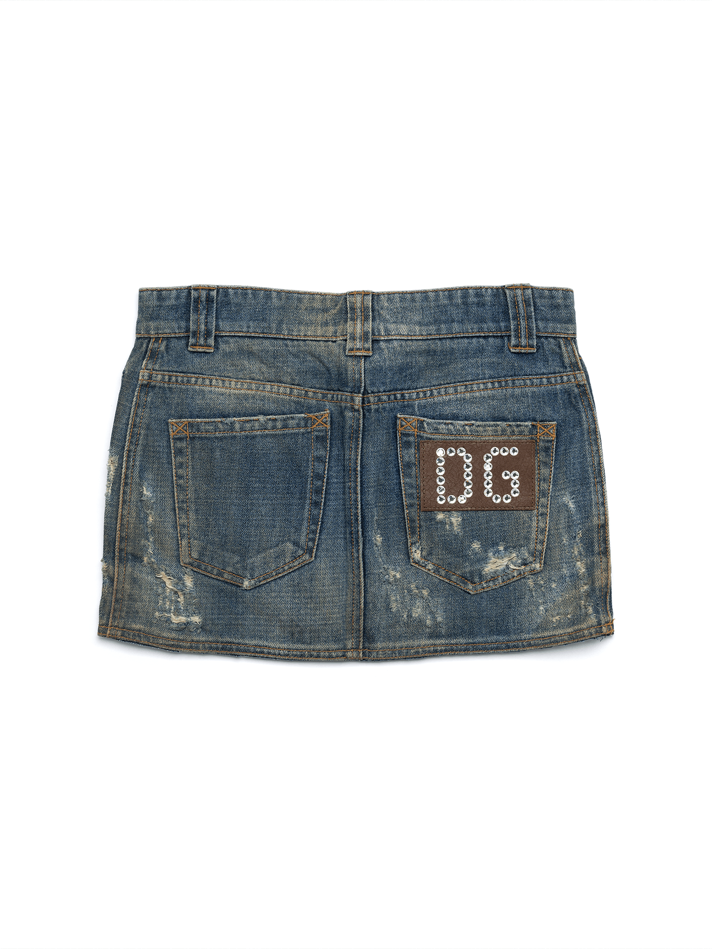 Dolce & Gabbana Dolce&Gabbana leather pocket denim mini skirt Size 26" / US 2 / IT 38 - 2 Thumbnail