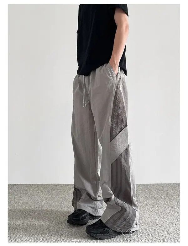 Other Hoshikawa x Chie Gray Baggy Striped Sweatpants Size US 34 / EU 50 - 3 Thumbnail