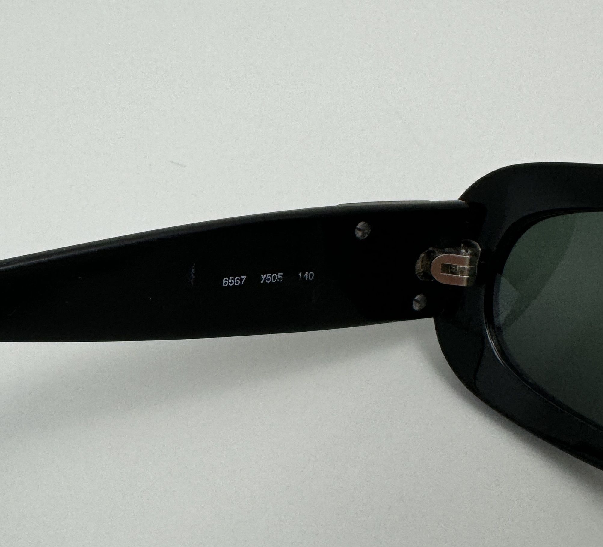 Yves Saint Laurent Yves Saint Laurent YSL 6567 Y505 Black Frame Sunglasses Size ONE SIZE - 6 Thumbnail