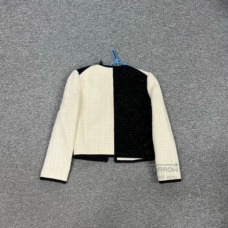 Saint Laurent Paris Saint Laurent Paris Classic black and white tweed coat Size XXS / US 00 / IT 34 - 2 Thumbnail