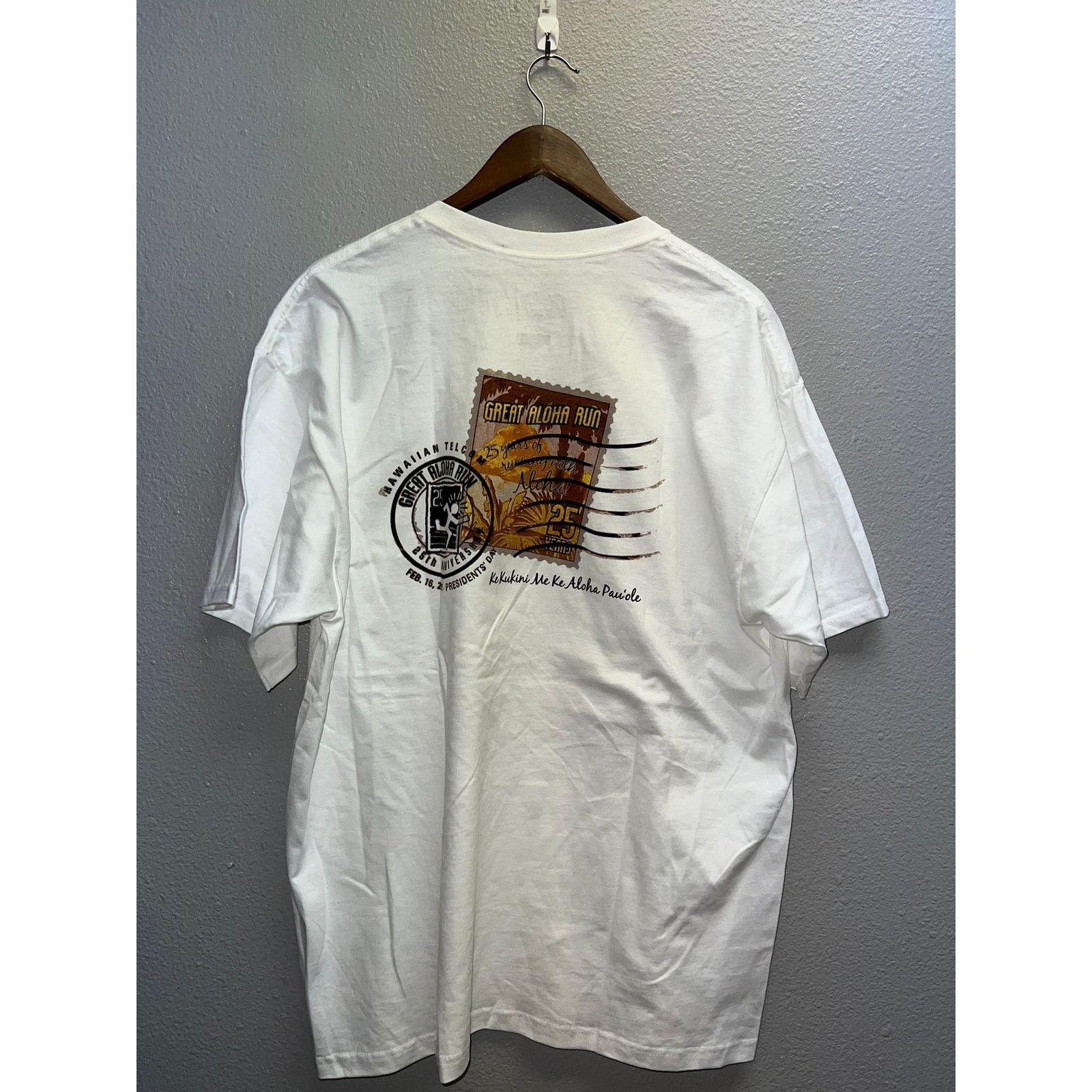 Fruit Of The Loom Vintage Hawaii Postal Shirt Hawaiian Telcom Aloha Run Tee XL Size US XL / EU 56 / 4 - 7 Thumbnail