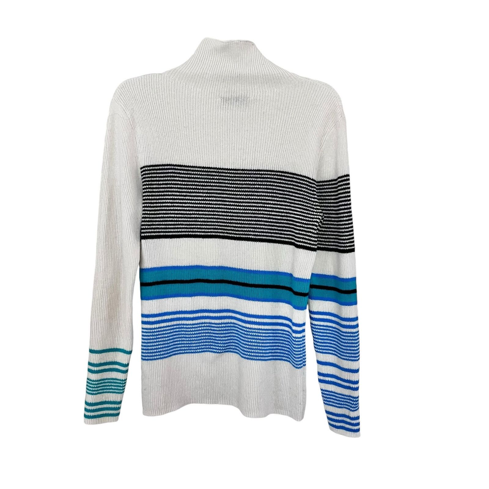 Zara Zara soft knit stripe funnel neck sweater size XL Size XL / US 12-14 / IT 48-50 - 5 Thumbnail