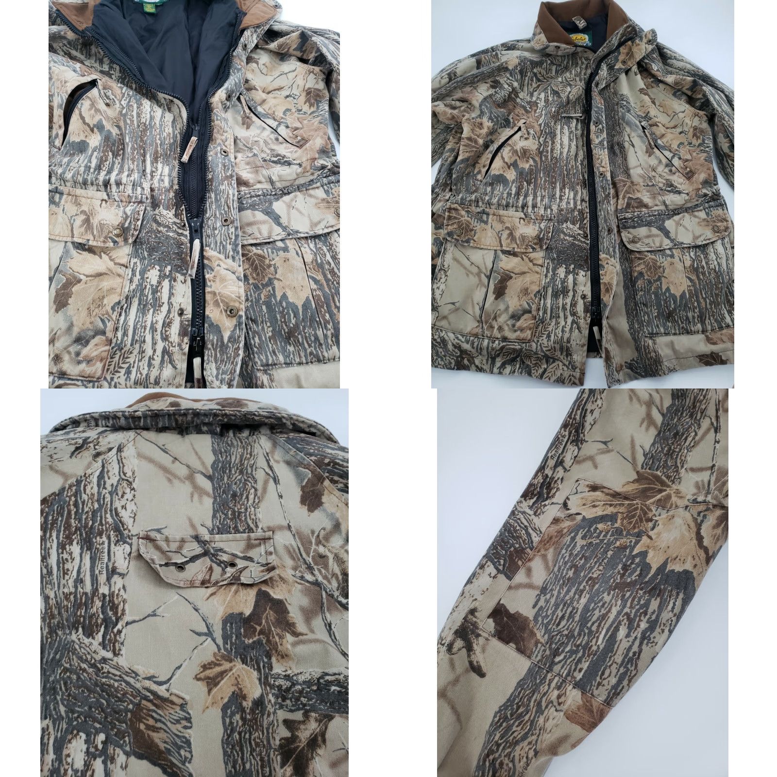 Vintage Cabela's Men's Realtree Camouflage Hunting Jacket Mid-Length Waterproof Breathable Outdoor Brown L Size US L / EU 52-54 / 3 - 8 Thumbnail