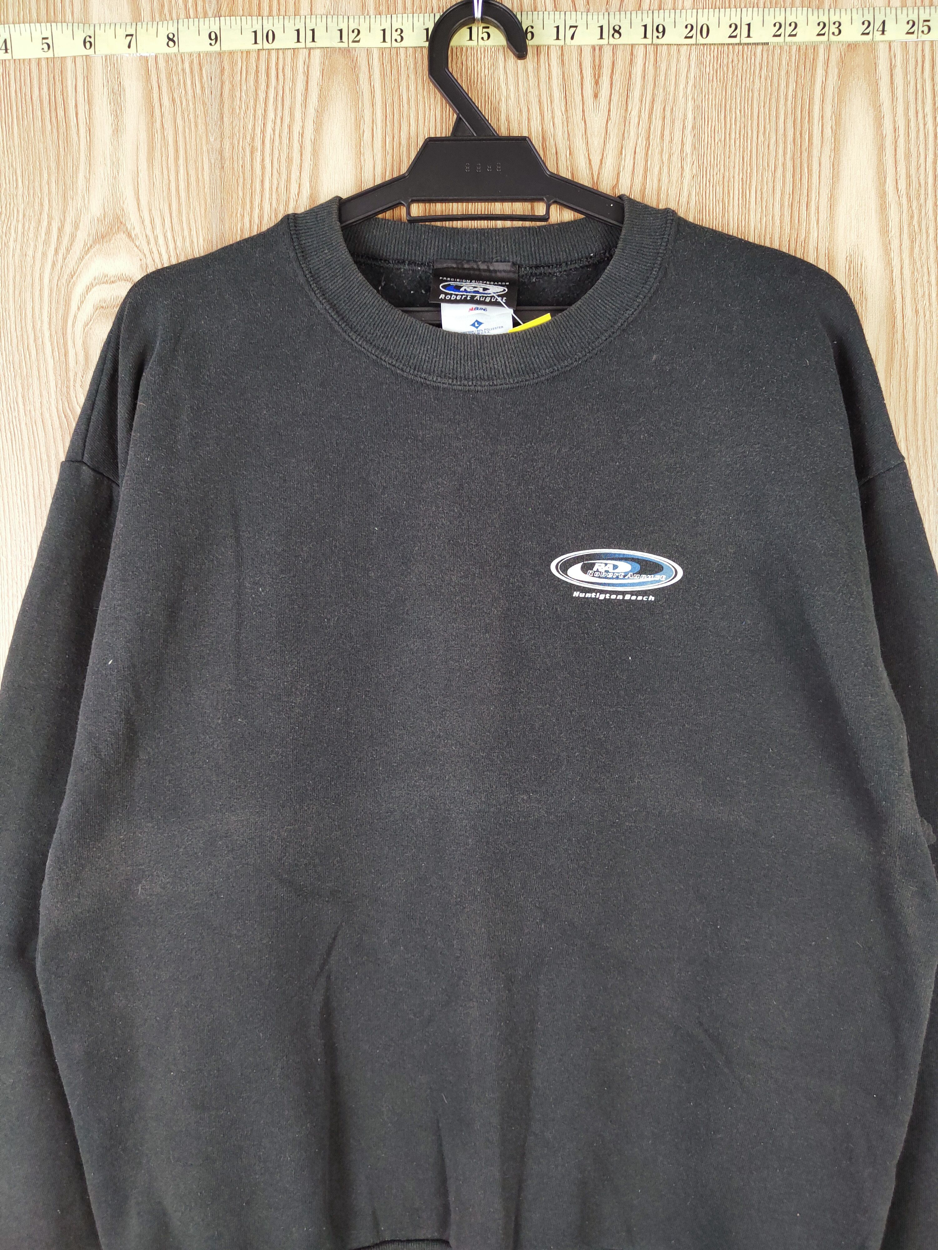 Vintage Robert August Black Faded Sweatshirts #W039 Size US L / EU 52-54 / 3 - 2 Thumbnail