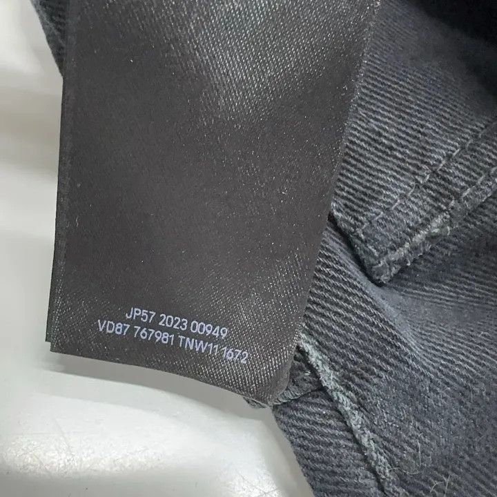 Balenciaga Balenciaga Outline Baggy Pants in Black 0079-2507 Size US 26 / EU 42 - 5 Thumbnail
