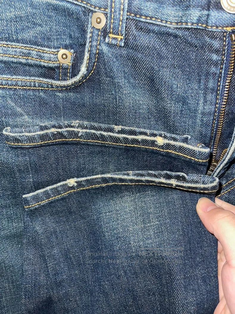 Saint Laurent Paris Saint Laurent Paris Ghoul Claw Water Ripple Basic Denim Pa Size US 30 / EU 46 - 6 Thumbnail