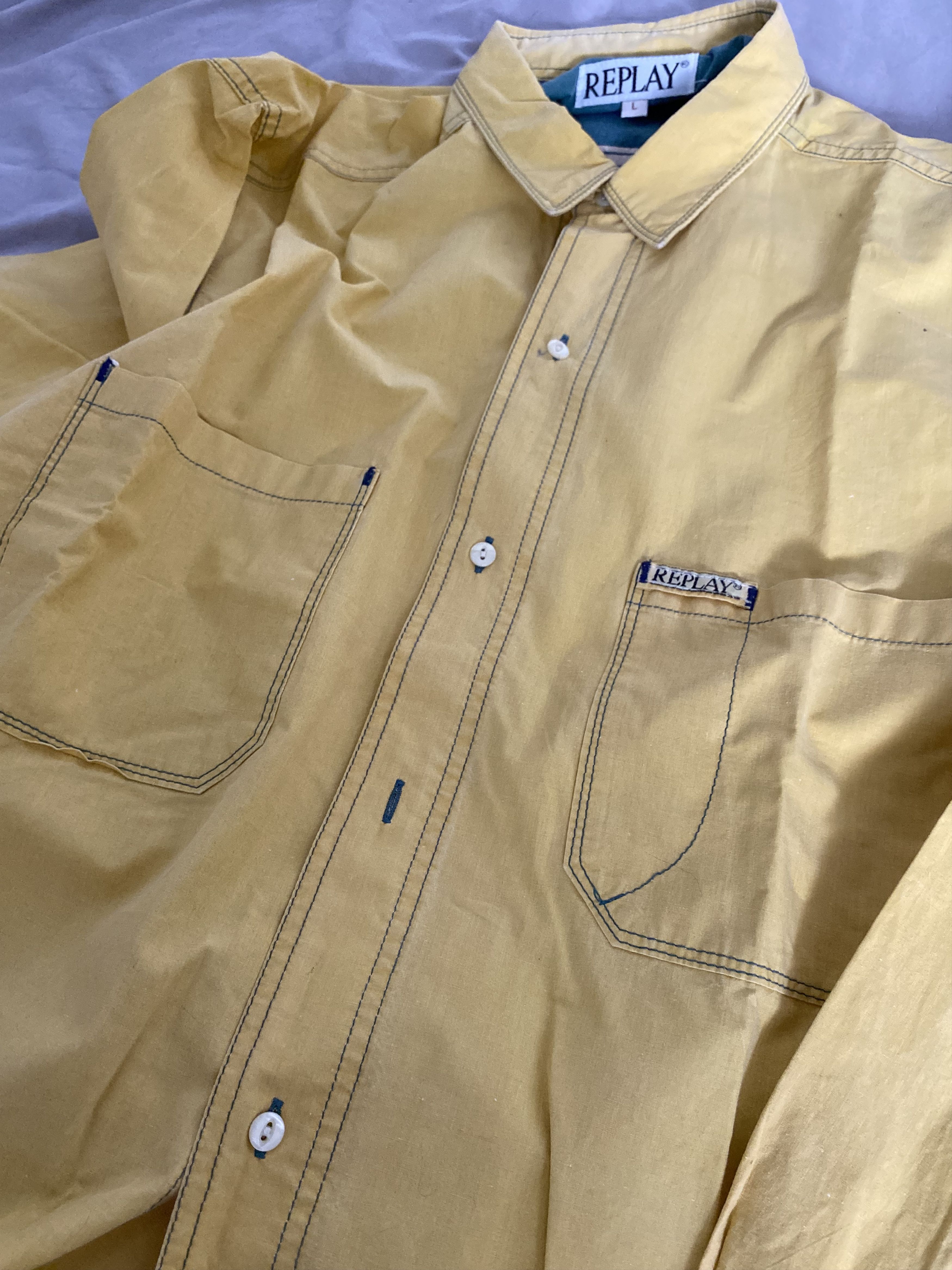 Replay Replay vintage shirt Size 42L - 4 Thumbnail