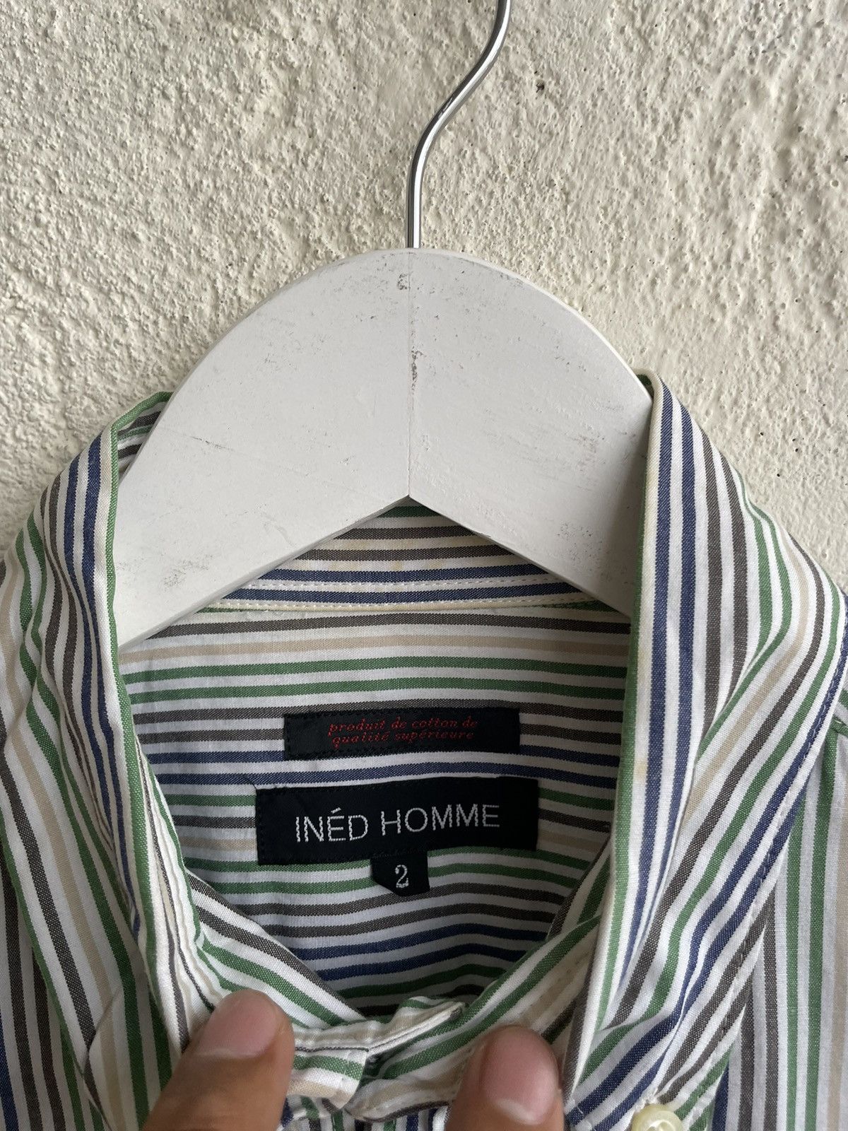 Yohji Yamamoto 2000s Archive Ined by yojhi yamamoto Stripe Shirt Size US M / EU 48-50 / 2 - 4 Thumbnail