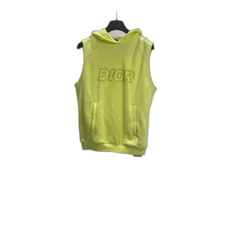 Dior Dior Yellow Hooded Sleeveless Vest-yf Size US S / EU 44-46 / 1 - 1 Thumbnail