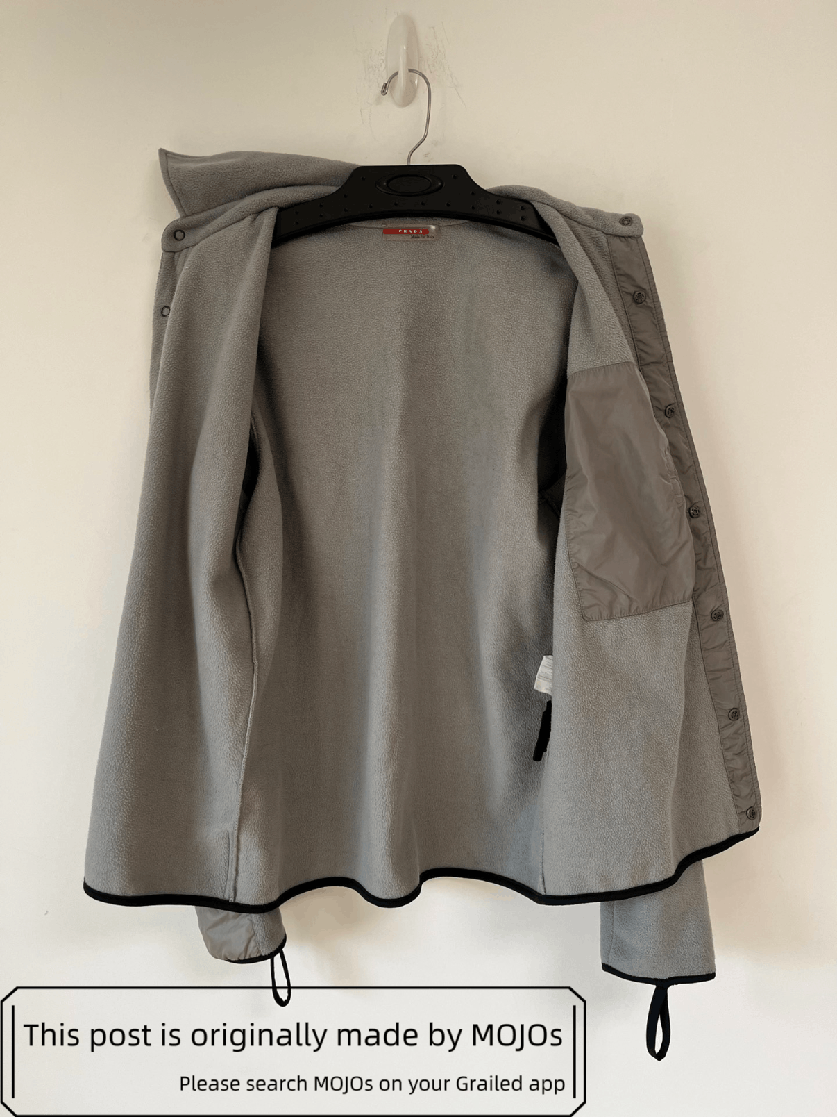 Sz S Prada Sports Fleece Vintage Jacket mojos174023