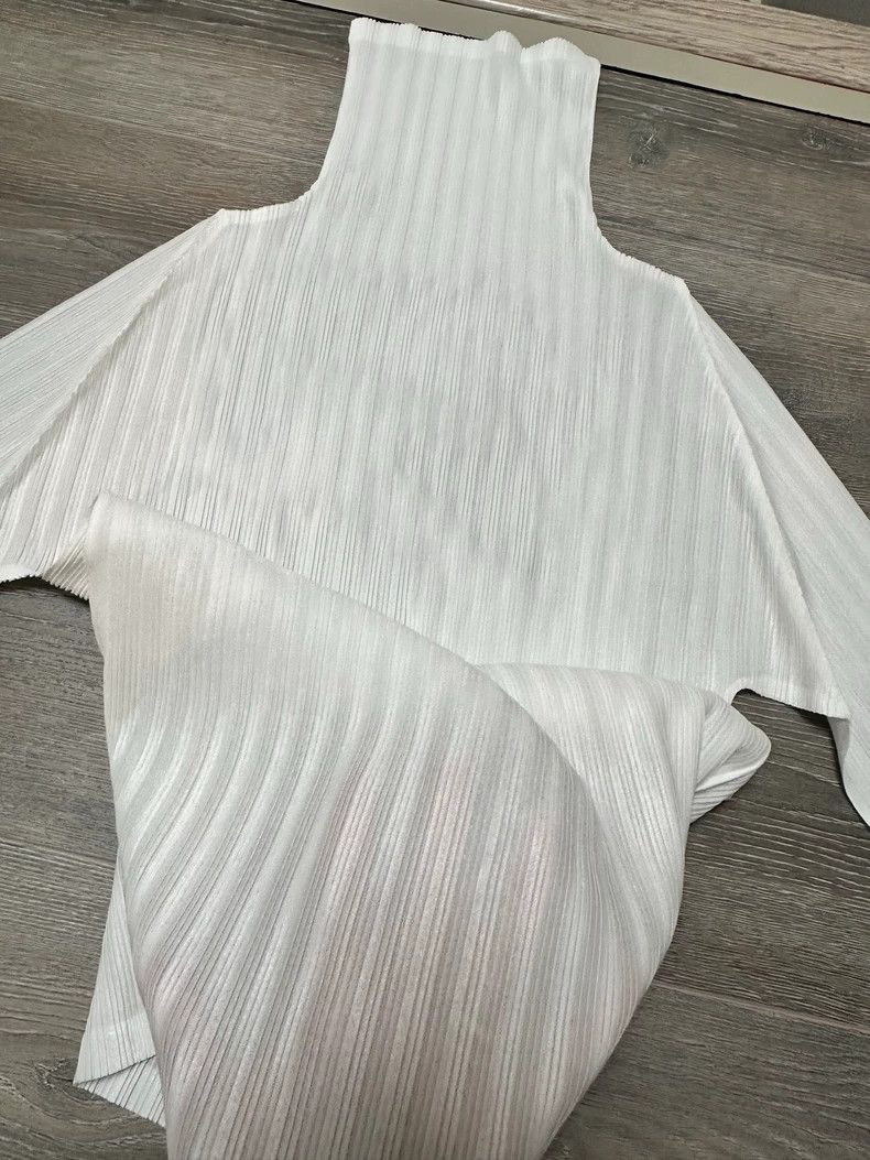 Issey Miyake issey miyake size:3 High collar and long white sleeves 250 Size XXS / US 00 / IT 34 - 4 Thumbnail