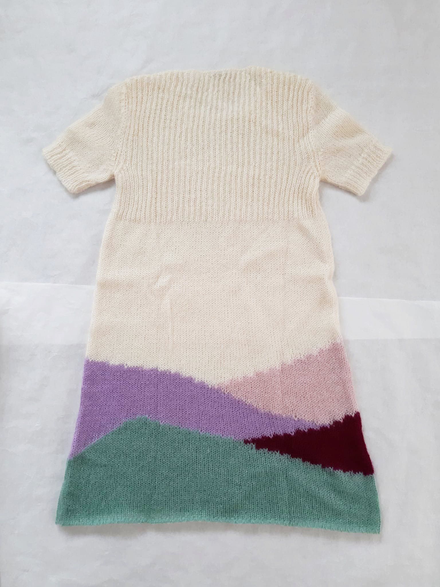 Miu Miu MiuMiu 2008 Intarsia Mountains Mohair knit Dress Size XS / US 0-2 / IT 36-38 - 2 Thumbnail