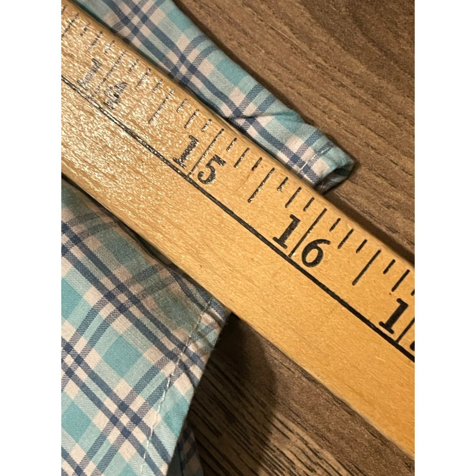 Croft & Barrow Croft & Barrow Shirt, Men's Large, Button Up, Short Sleeve, Plaid, Blue White, Casual, Regular, Collared, Men, Button-Up Shirt Size US L / EU 52-54 / 3 - 7 Thumbnail