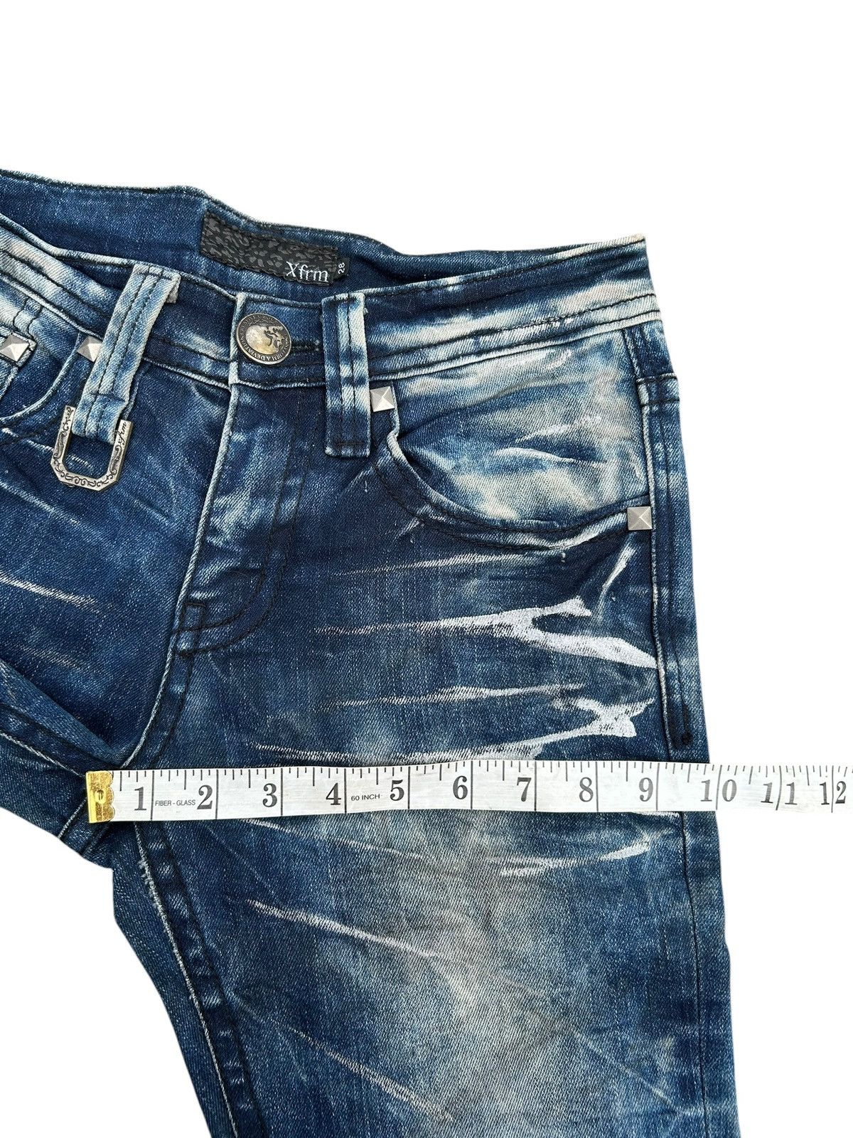 Kapital Xfrm Skull Punk Japanese Distressed Denim Jeans Size US 28 / EU 44 - 19 Thumbnail