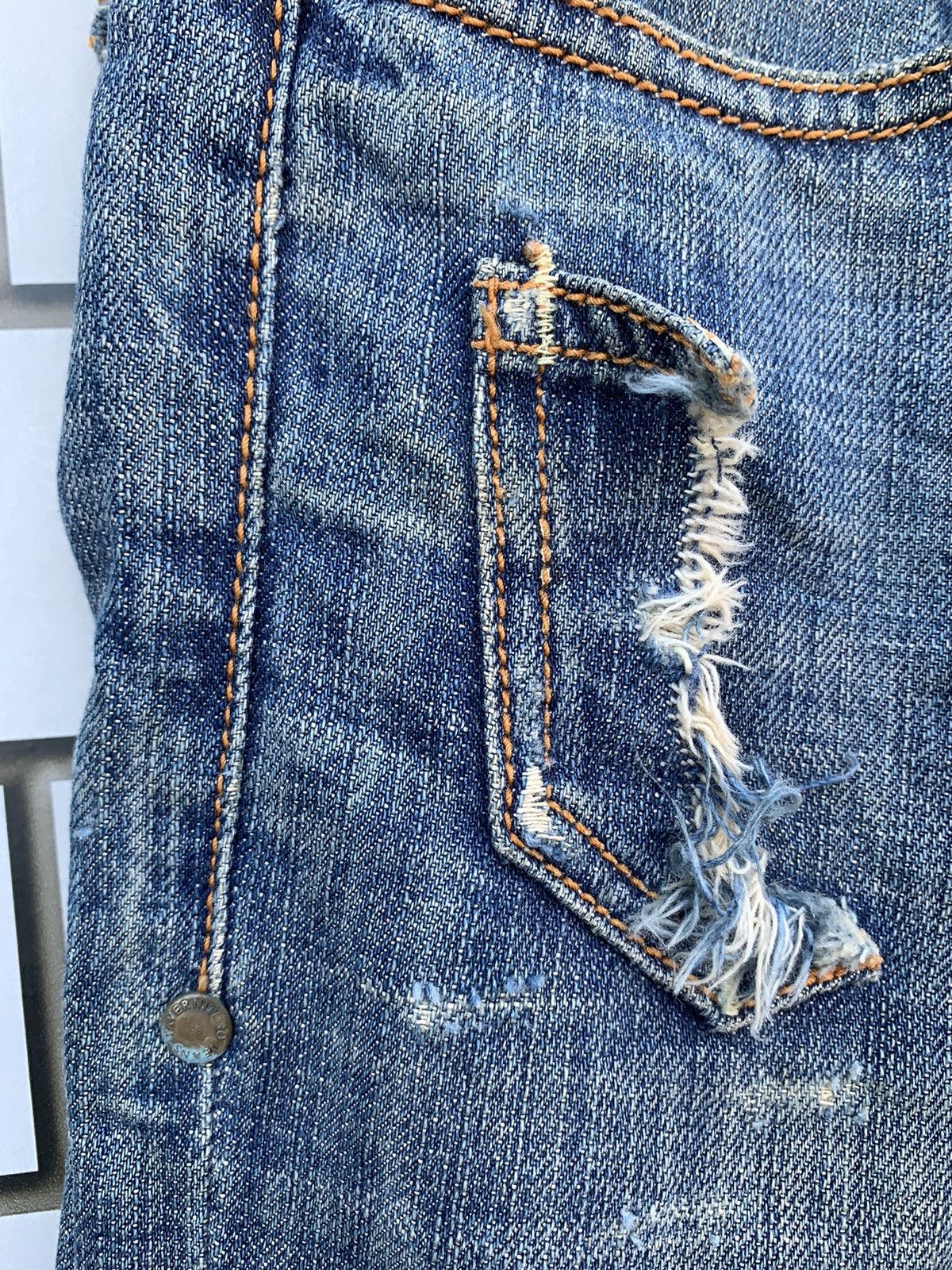 If Six Was Nine × Taverniti Japanese Brand Taverniti by Jimmy Taverniti Distressed Denim Size US 32 / EU 48 - 9 Thumbnail