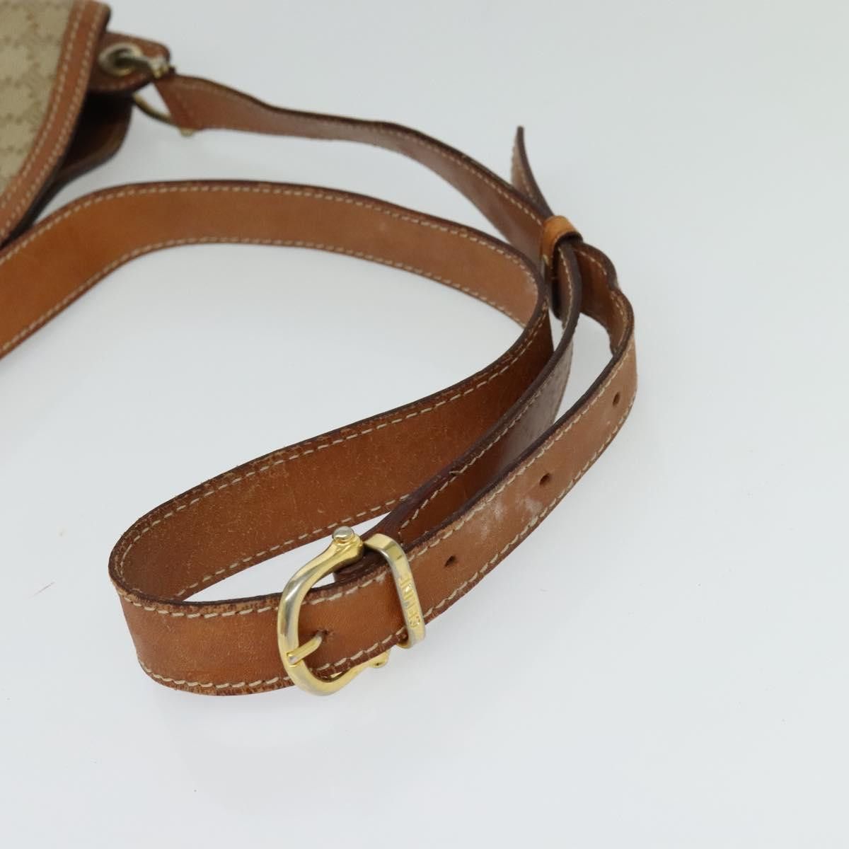 Celine CELINE Macadam Canvas Shoulder Bag Pvc Beige Gold Size ONE SIZE - 7 Thumbnail