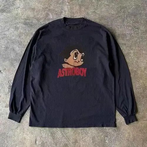 VIBE Honoka x Riho Black cartoon print retro long sleeve tee Size US L / EU 52-54 / 3 - 1 Thumbnail