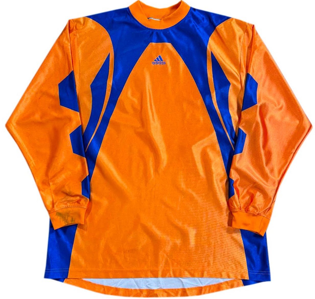 Vintage Adidas Orange / Blue Goaltender Jersey (Size L)