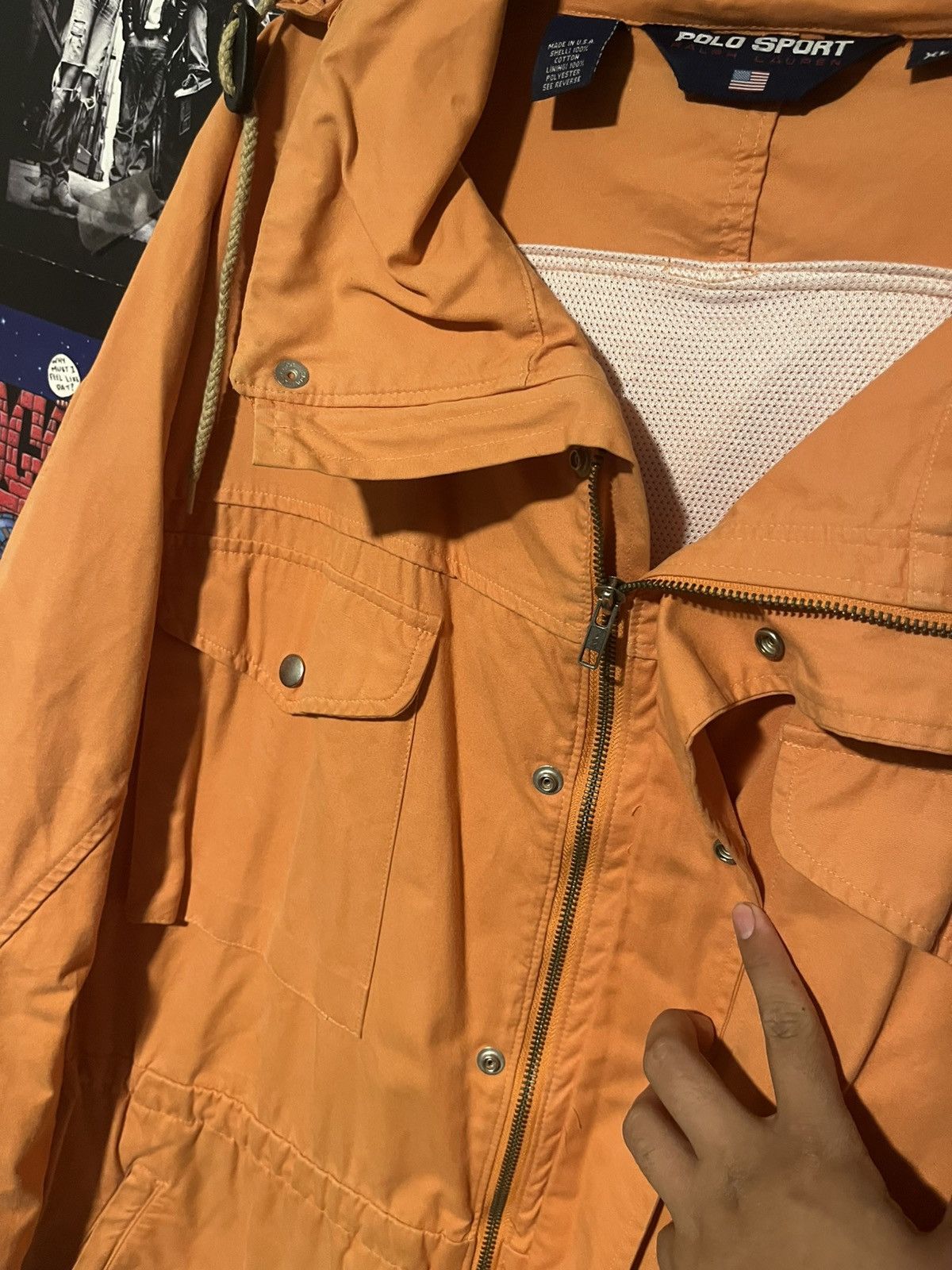 Polo Ralph Lauren Vintage Polo Sport Ralph Lauren Jacket Mens XL Hooded Parka Size US XL / EU 56 / 4 - 6 Thumbnail