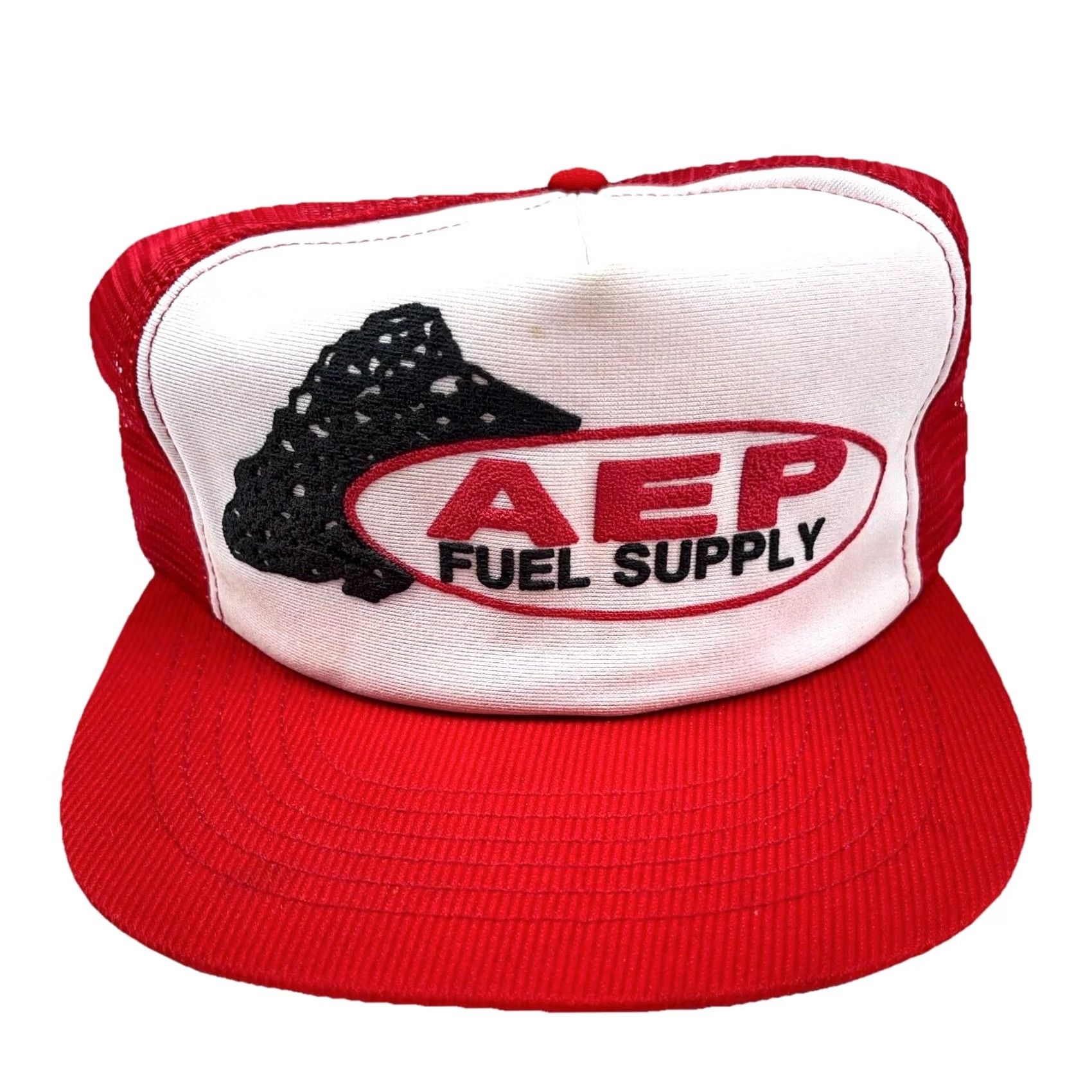 Vintage VINTAGE AEP Trucker Hat Cap Fuel Supply Coal Mining 80s USA Made Puffy Snap Back Size ONE SIZE - 2 Thumbnail