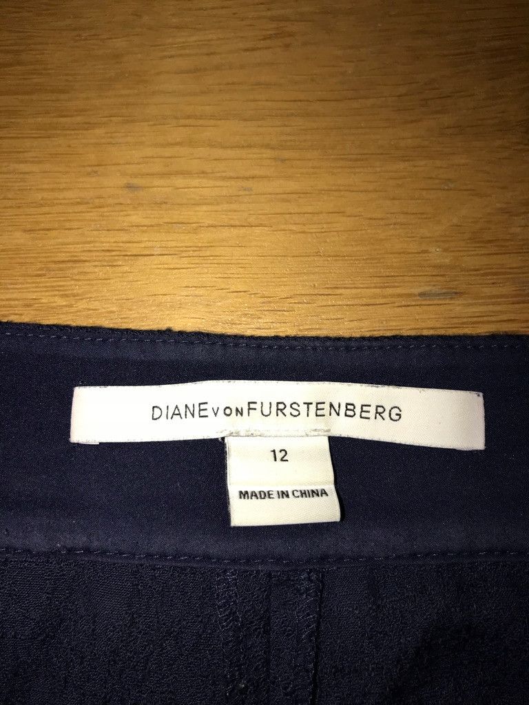 Diane von Furstenberg DIANE von FURSTENBERG COMPANY TROUSERS 56% LINEN Size L Size 34" / US 12 / IT 48 - 2 Thumbnail