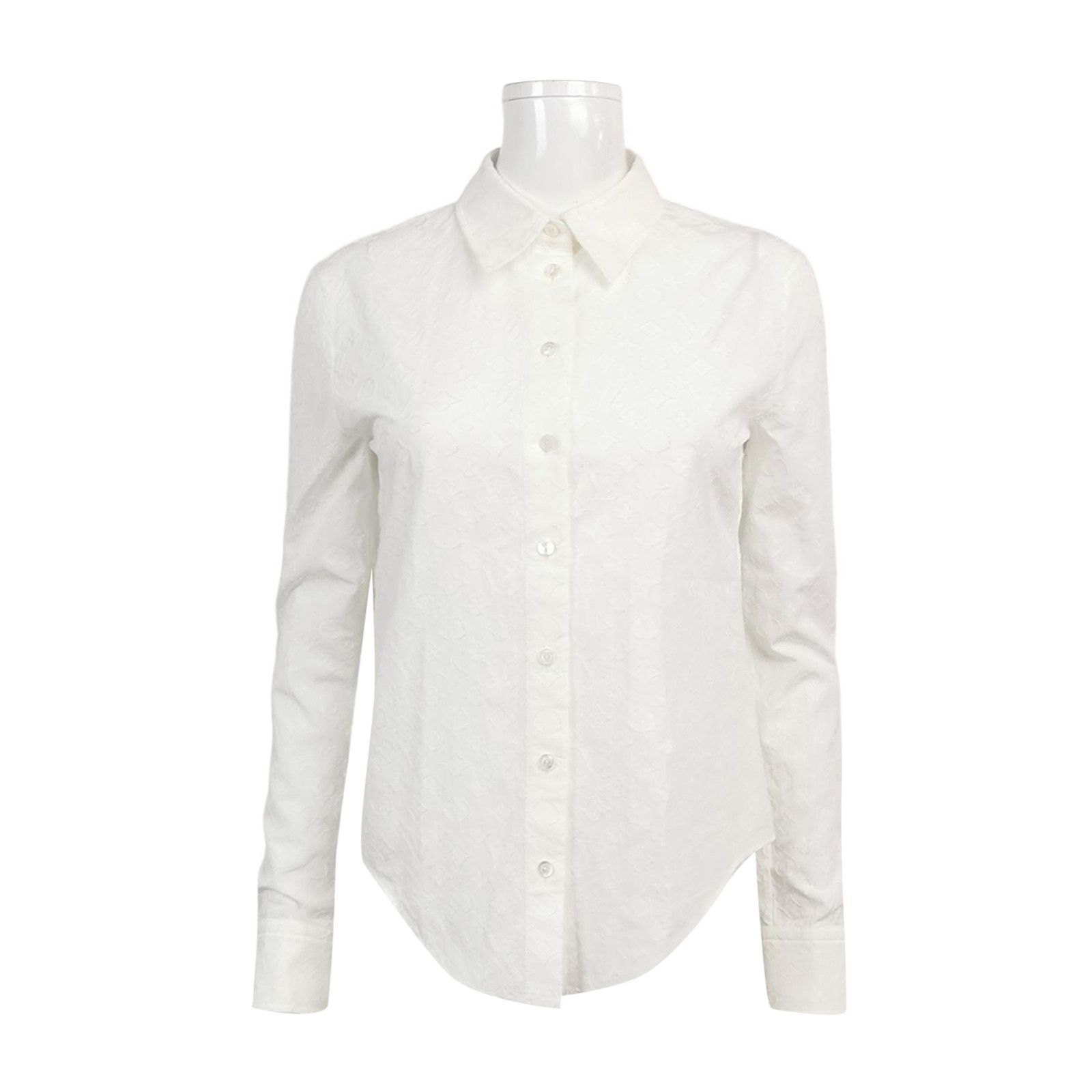 Louis Vuitton Louis Vuitton Monogram Cotton Button Up Shirt Size 34 Size XS / US 0-2 / IT 36-38 - 1 Thumbnail