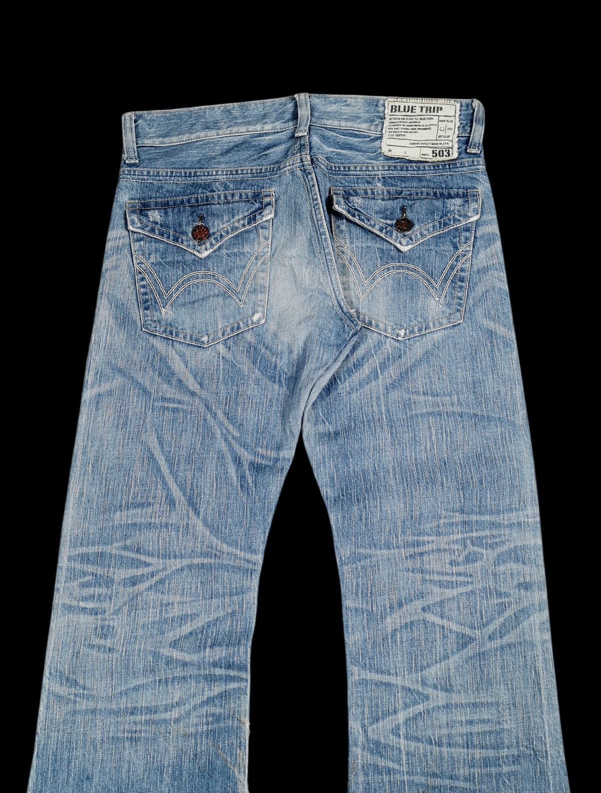 Edwin Flare Jeans Edwin 503 Blue Trip Size US 33 - 4 Thumbnail
