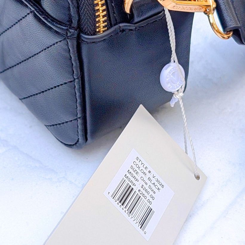 Valentino NWT Valentino Orlandi Black Quilted Leather Camera Bag Size ONE SIZE - 7 Thumbnail