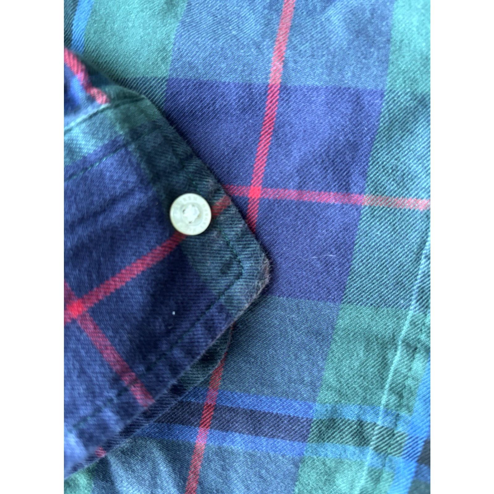Ralph Lauren Lauren Ralph Lauren Black Watch Plaid Shirt Women's Small Relaxed-Fit Beaded Size S / US 4 / IT 40 - 4 Thumbnail