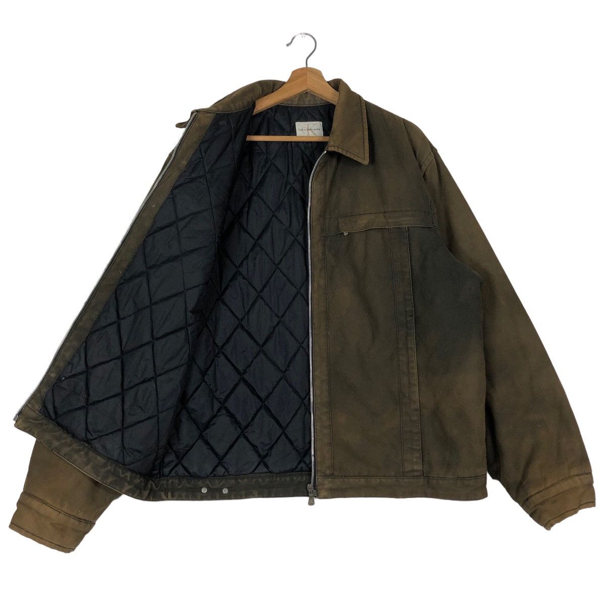 Japanese Brand 🔥90’s Vintage Bomber Jacket Duck Canvas Chore Calvin Klein Size US L / EU 52-54 / 3 - 9 Thumbnail