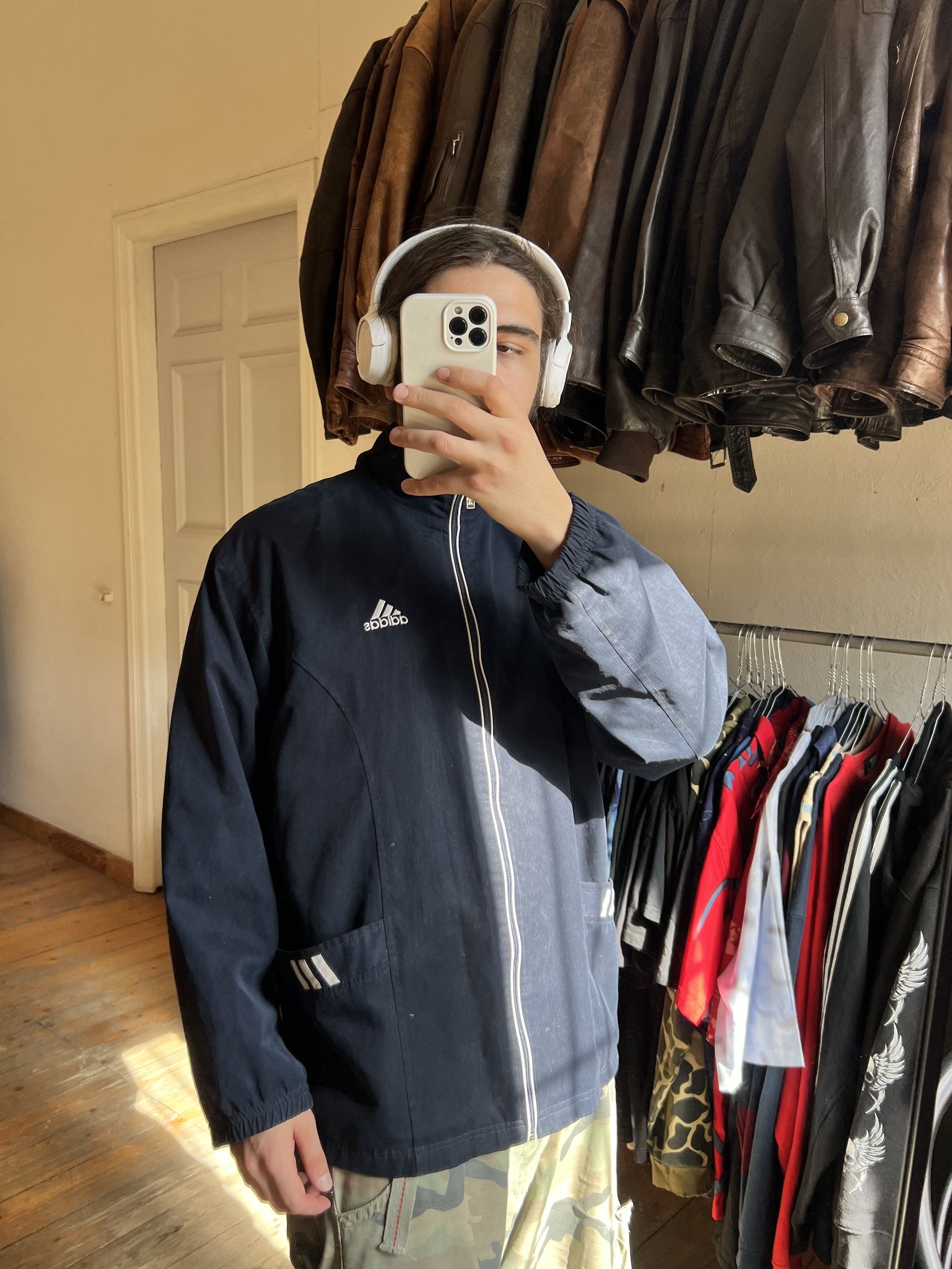 Other Adidas Vintage Coach Velvet Light Coat Jacket 1990s Size US XXL / EU 58 / 5 - 2 Thumbnail