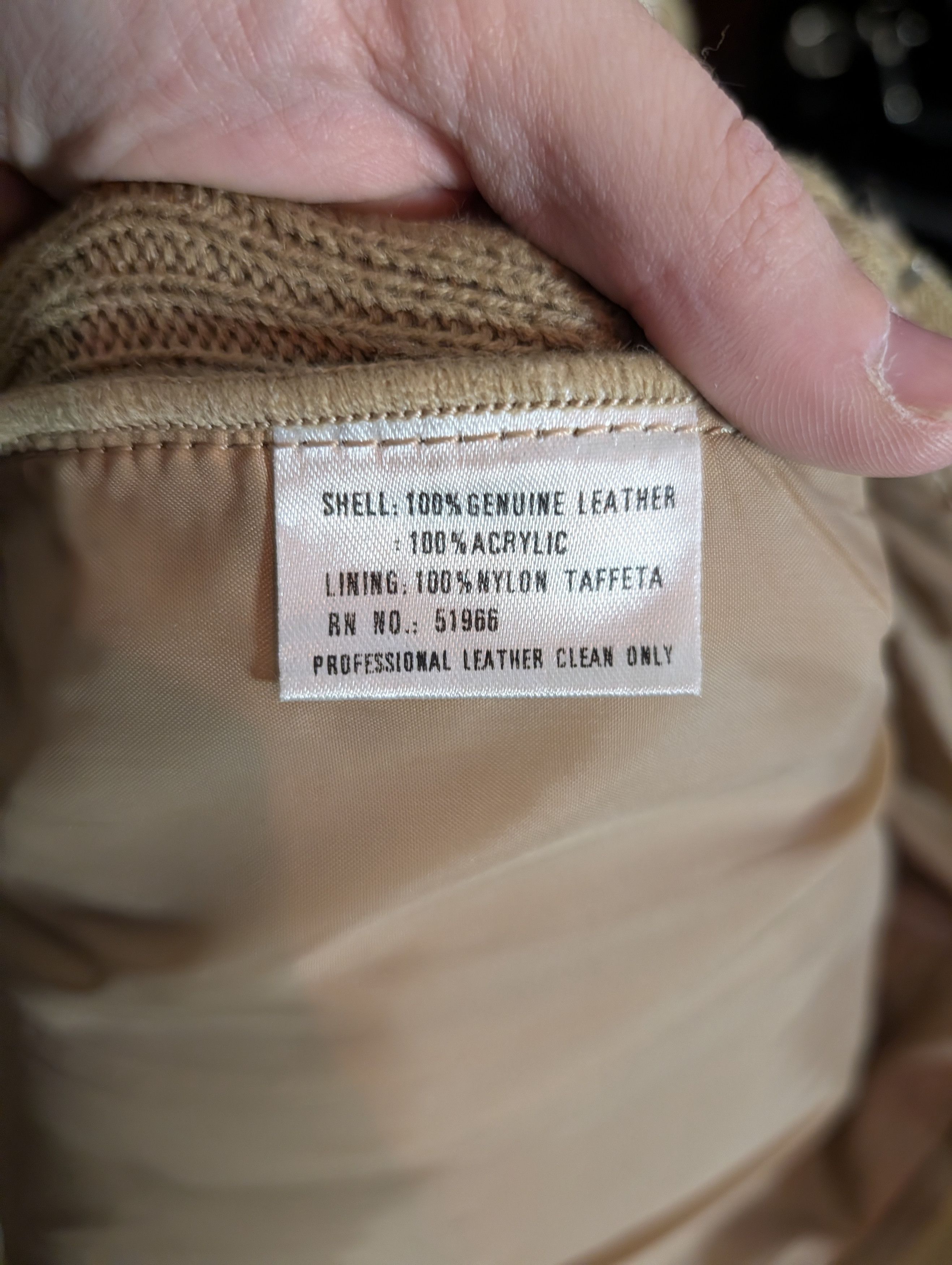 Other MARC ROBBINS vtg suede leather knit insert bomber jacket Size US L / EU 52-54 / 3 - 12 Thumbnail
