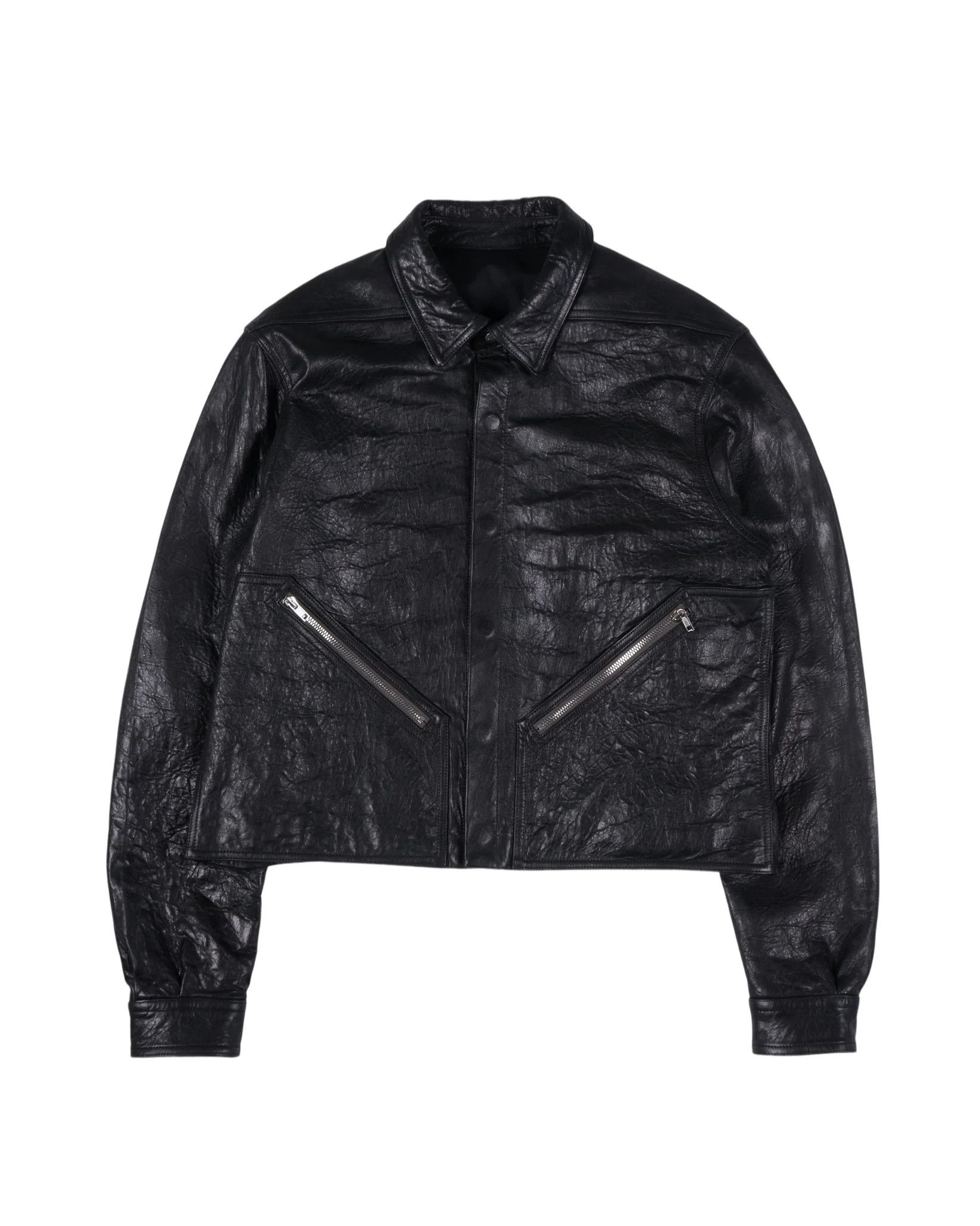 Rick Owens Rick Owens Alice Strobe Leather Jacket SS24 | Grailed