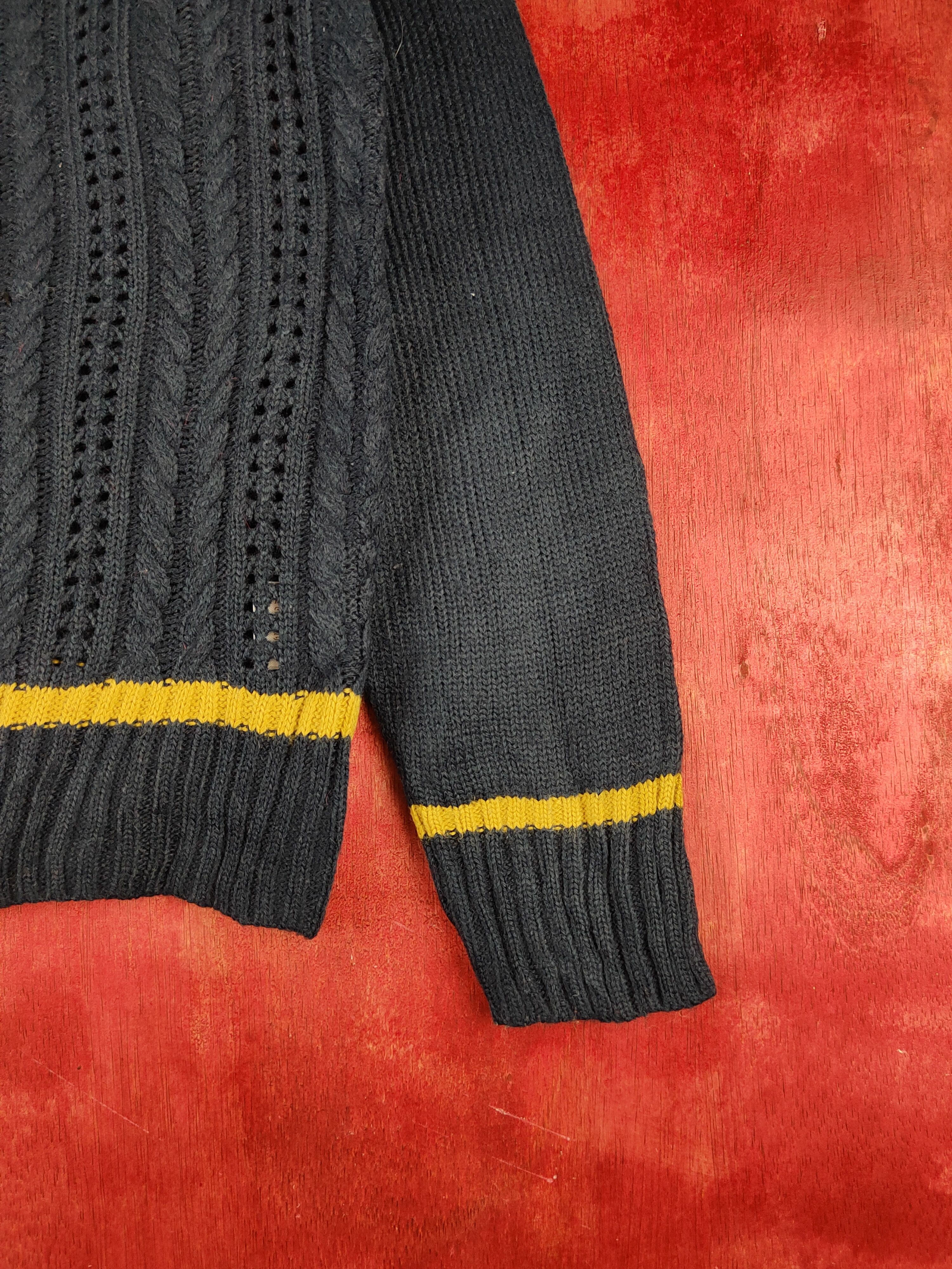 Homespun Knitwear Coquette Dark Blue Knitwear Cardigan #S2378 Size M / US 6-8 / IT 42-44 - 6 Thumbnail