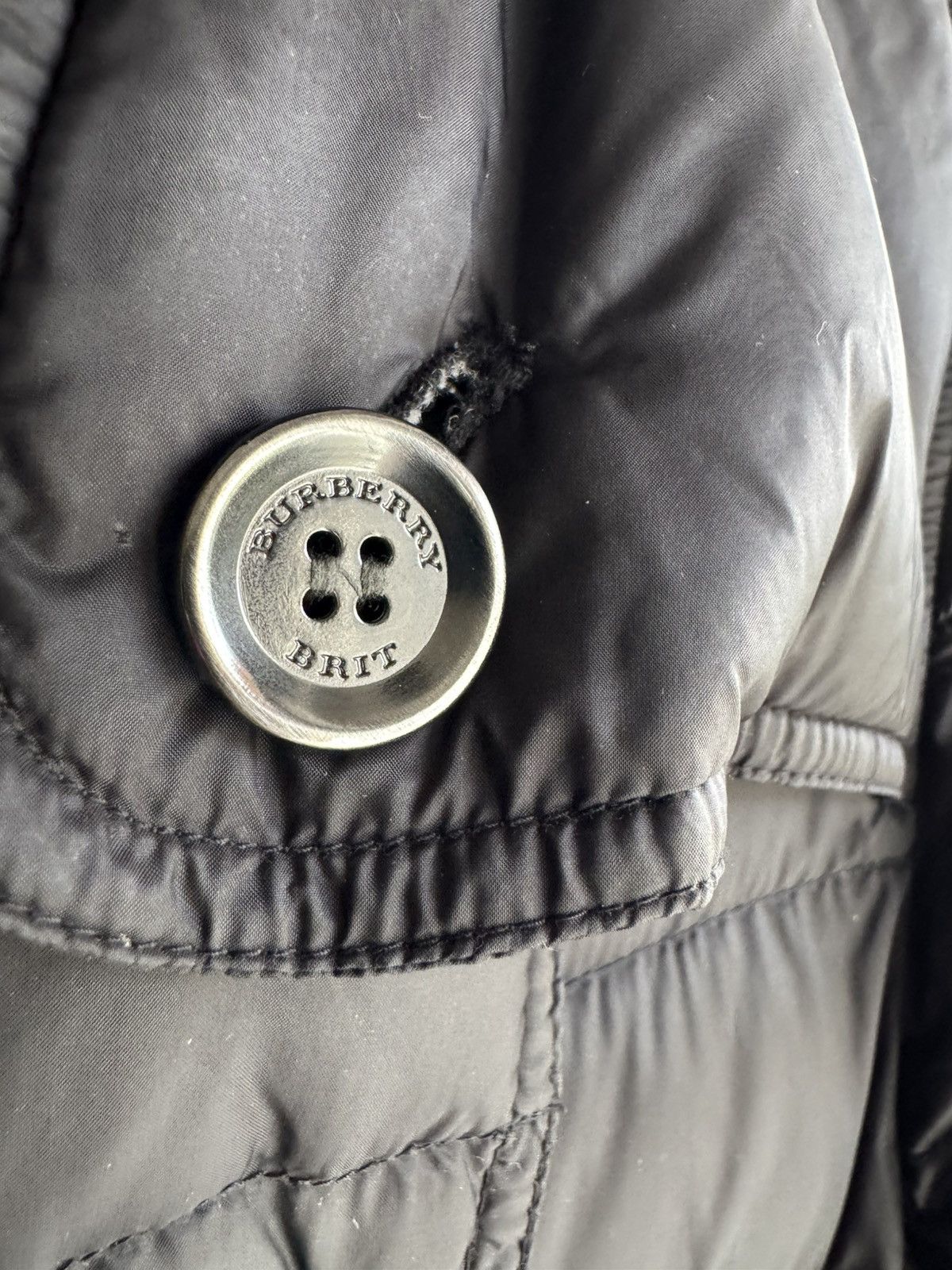 Burberry BURBERRY Brit Women's Black Belted Down Puffer Jacket Sz.S Size S / US 4 / IT 40 - 12 Thumbnail