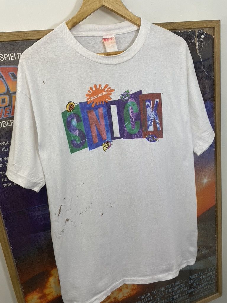 Nickelodeon 90s Vintage Nickelodeon Saturday Night Show Lineup Tee Size US L / EU 52-54 / 3 - 5 Thumbnail