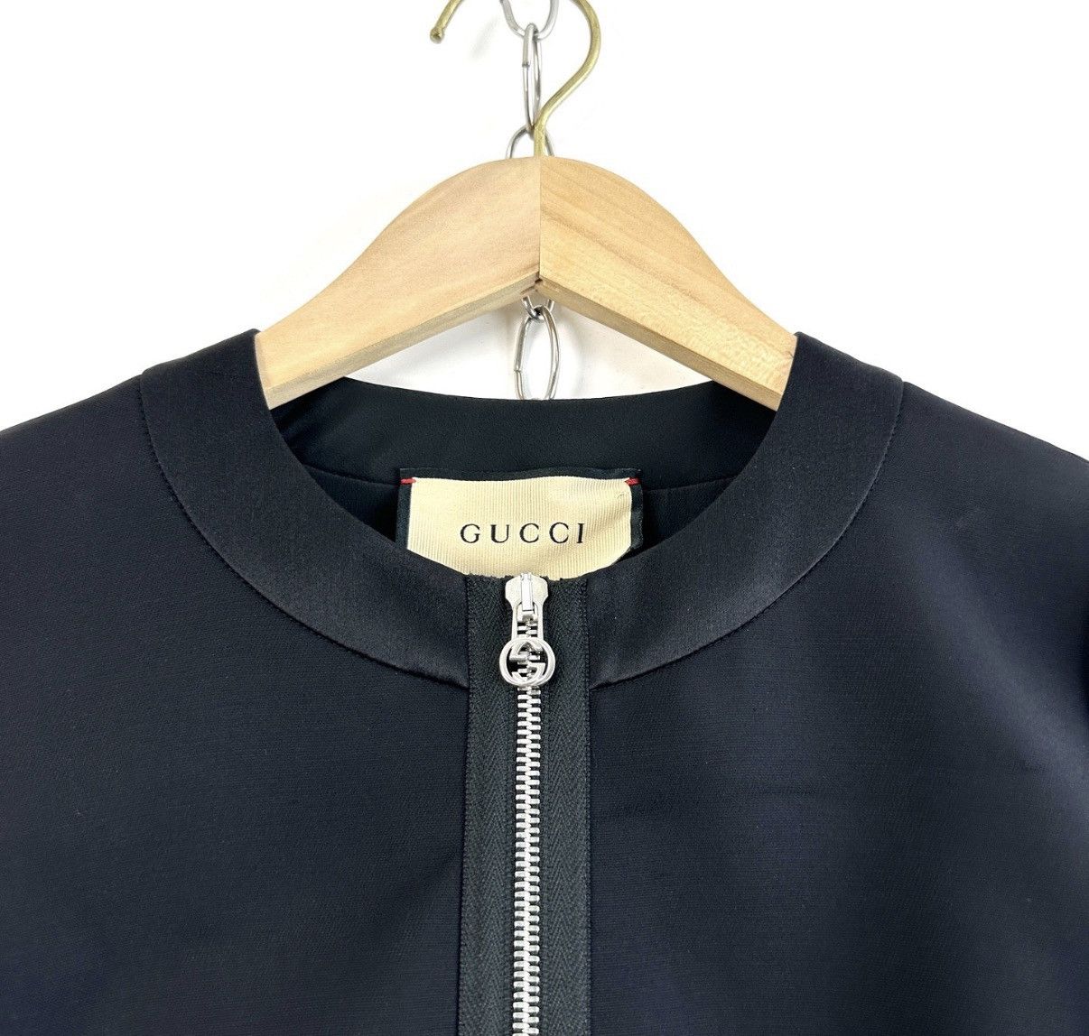 Gucci GUCCI Women's Black Zip-Up Dress K12 Size XS / US 0-2 / IT 36-38 - 3 Thumbnail
