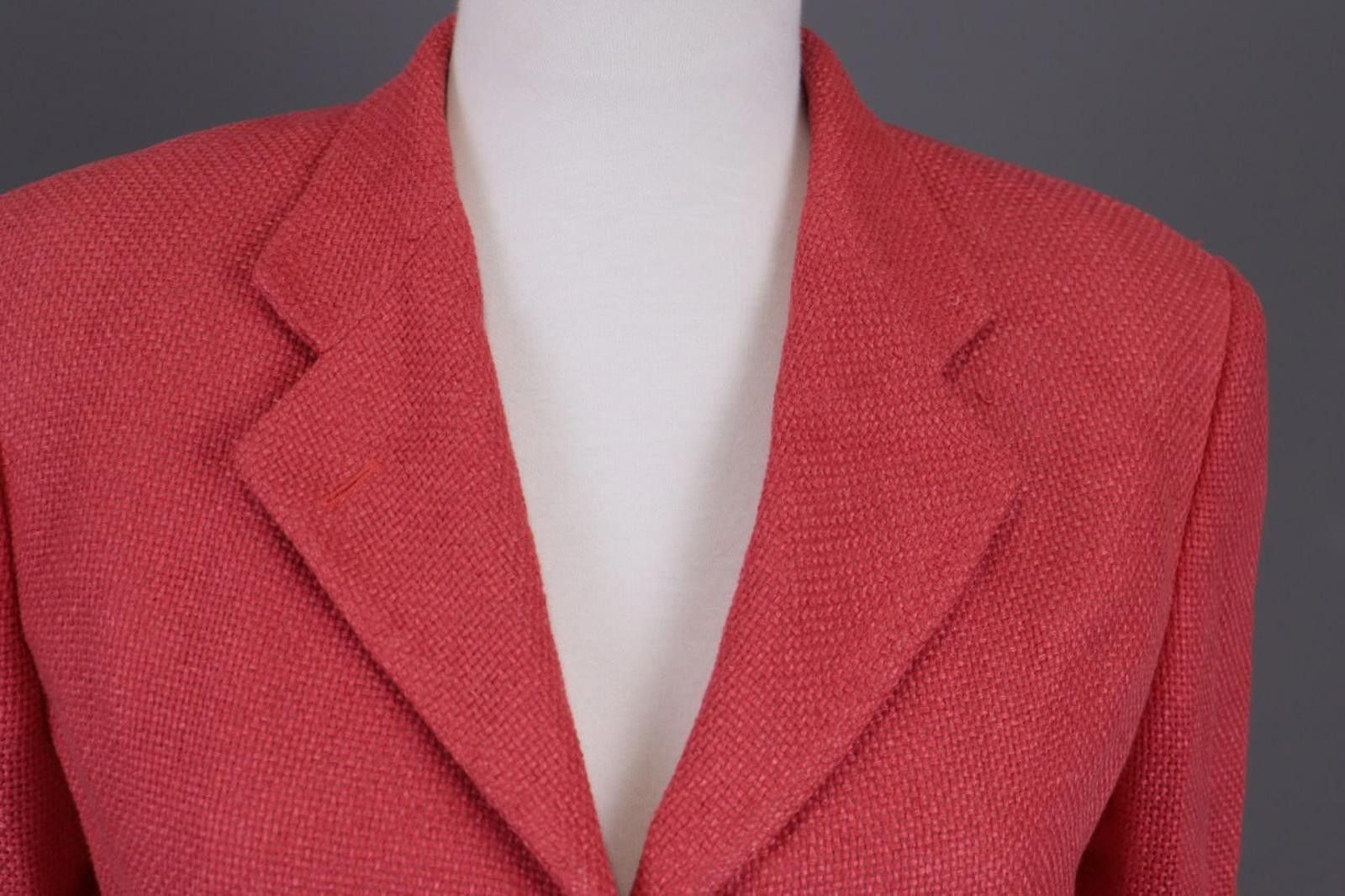Isaia Isaia Fred G Red 3 Button Wool Knit Coat Jacket Size 42 Size M / US 6-8 / IT 42-44 - 5 Thumbnail
