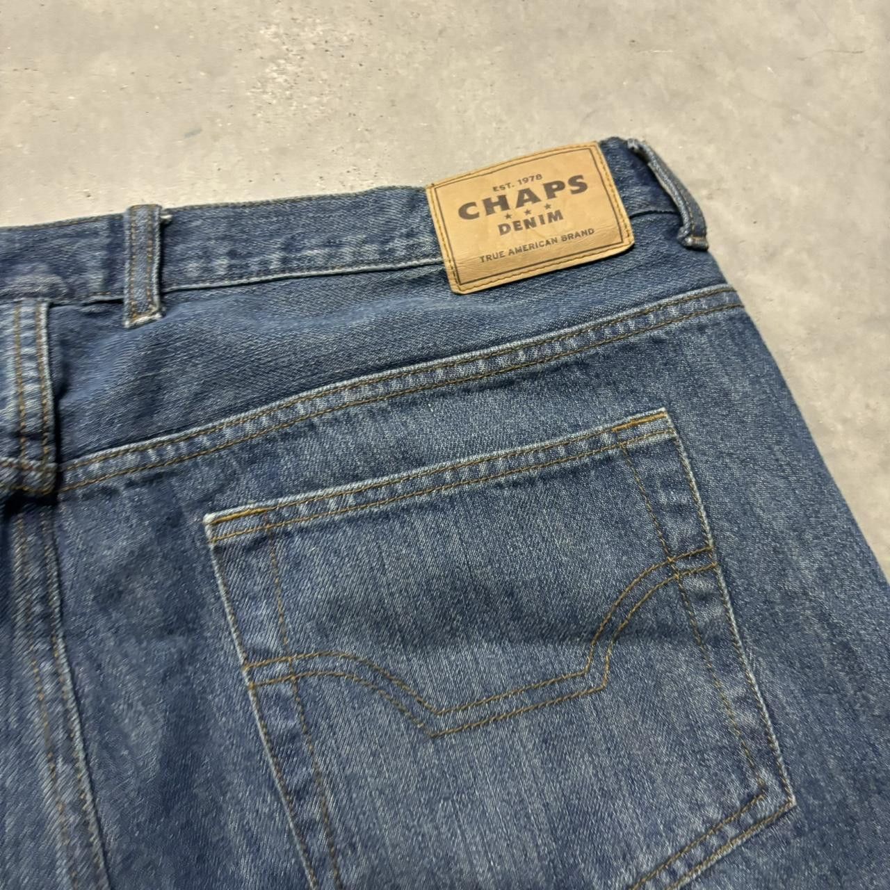 Japanese Brand × Vintage Crazy Vintage Y2K/2000s Baggy Grunge Dark Wash Skater Denim Jeans! Size US 38 / EU 54 - 7 Thumbnail