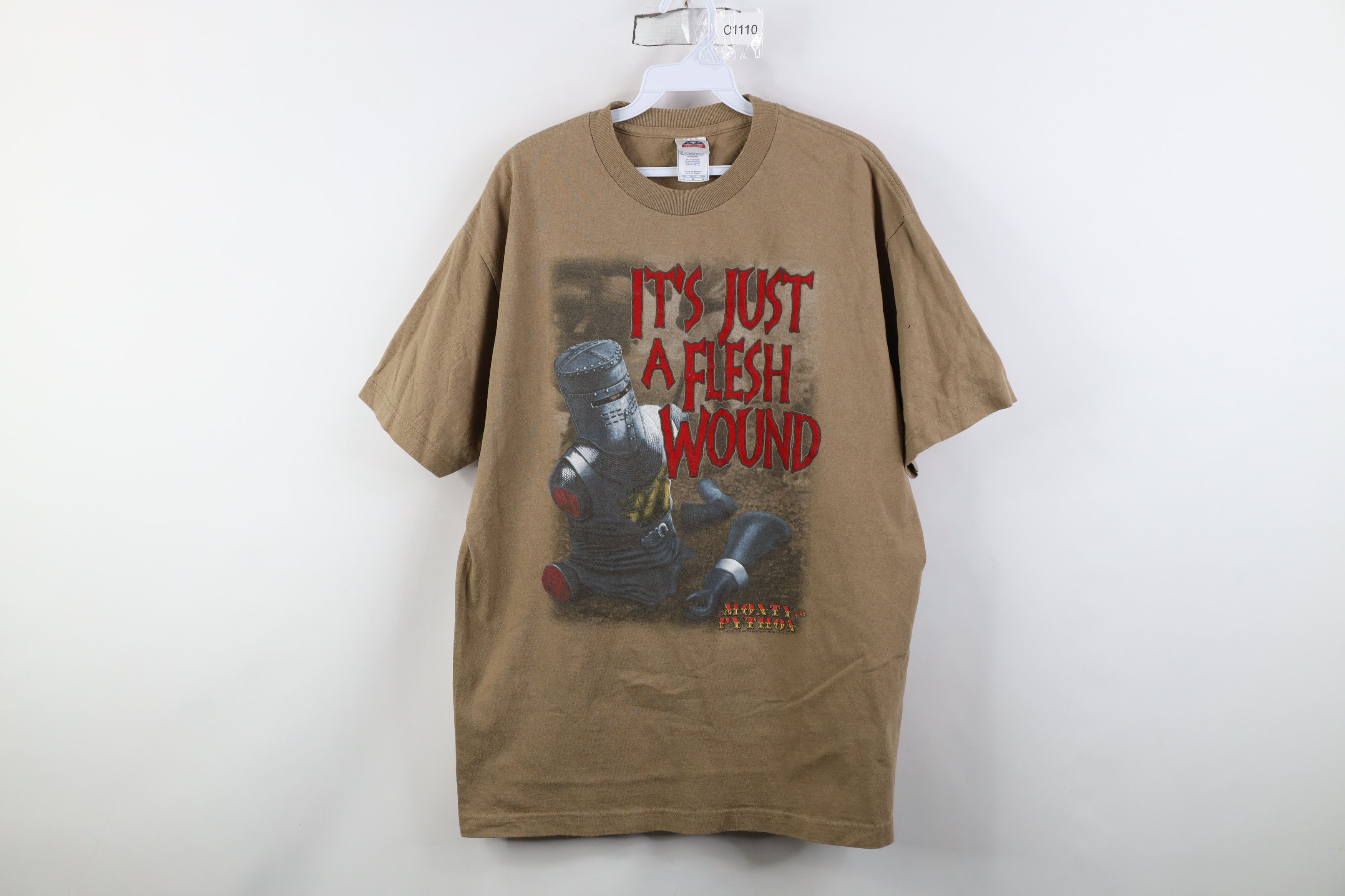 Vintage Vintage Y2K 2005 the Holy Grail Knight Flesh Wound T-Shirt Size US L / EU 52-54 / 3 - 1 Thumbnail