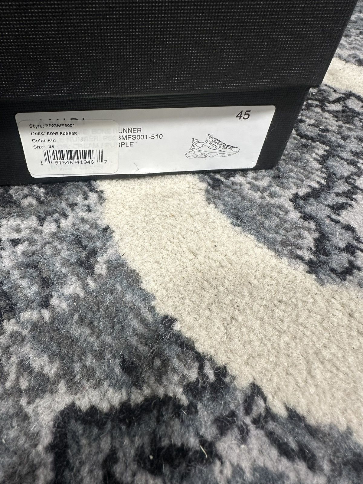 Amiri Brand New Amiri Bone Runner Size 12US/45EU Size US 12 / EU 45 - 13 Thumbnail