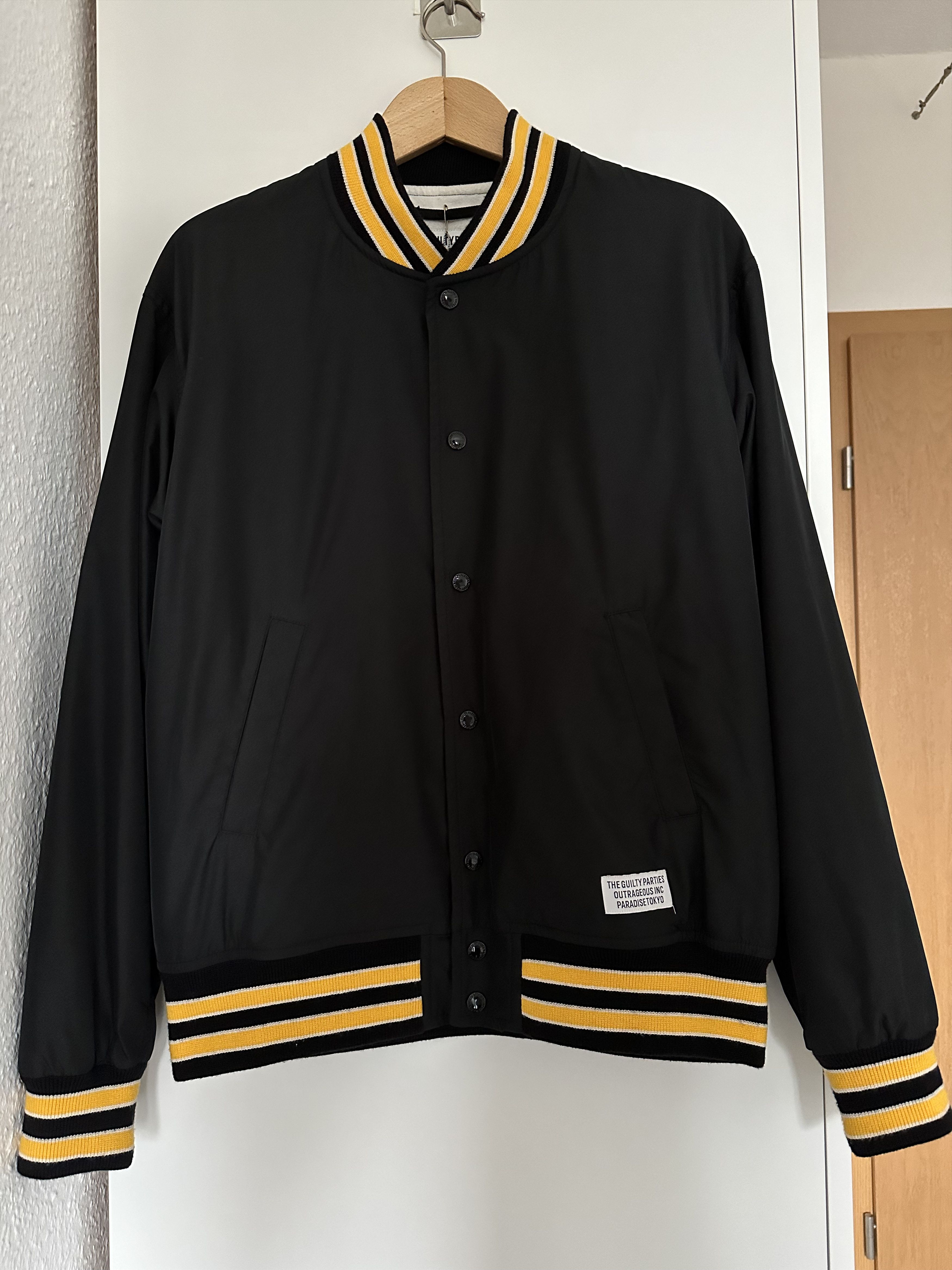 Wacko Maria Wacko Maria Varsity Jacket Type-2 Black Yellow Size US M / EU 48-50 / 2 - 1 Thumbnail