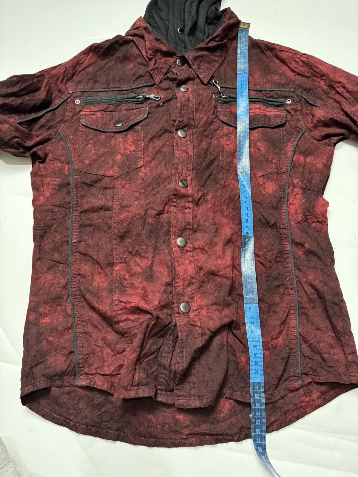 Hysteric Glamour × If Six Was Nine × Japanese Brand Double Layers Semanticdesign Long Shirt with hoodie Size US M / EU 48-50 / 2 - 10 Thumbnail