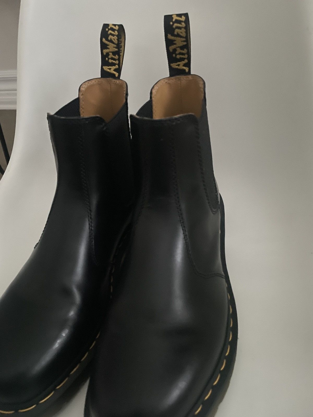 Dr. Martens Dr. Marten Yellow Stitch Leather Boot Size US 10 / EU 43 - 4 Thumbnail