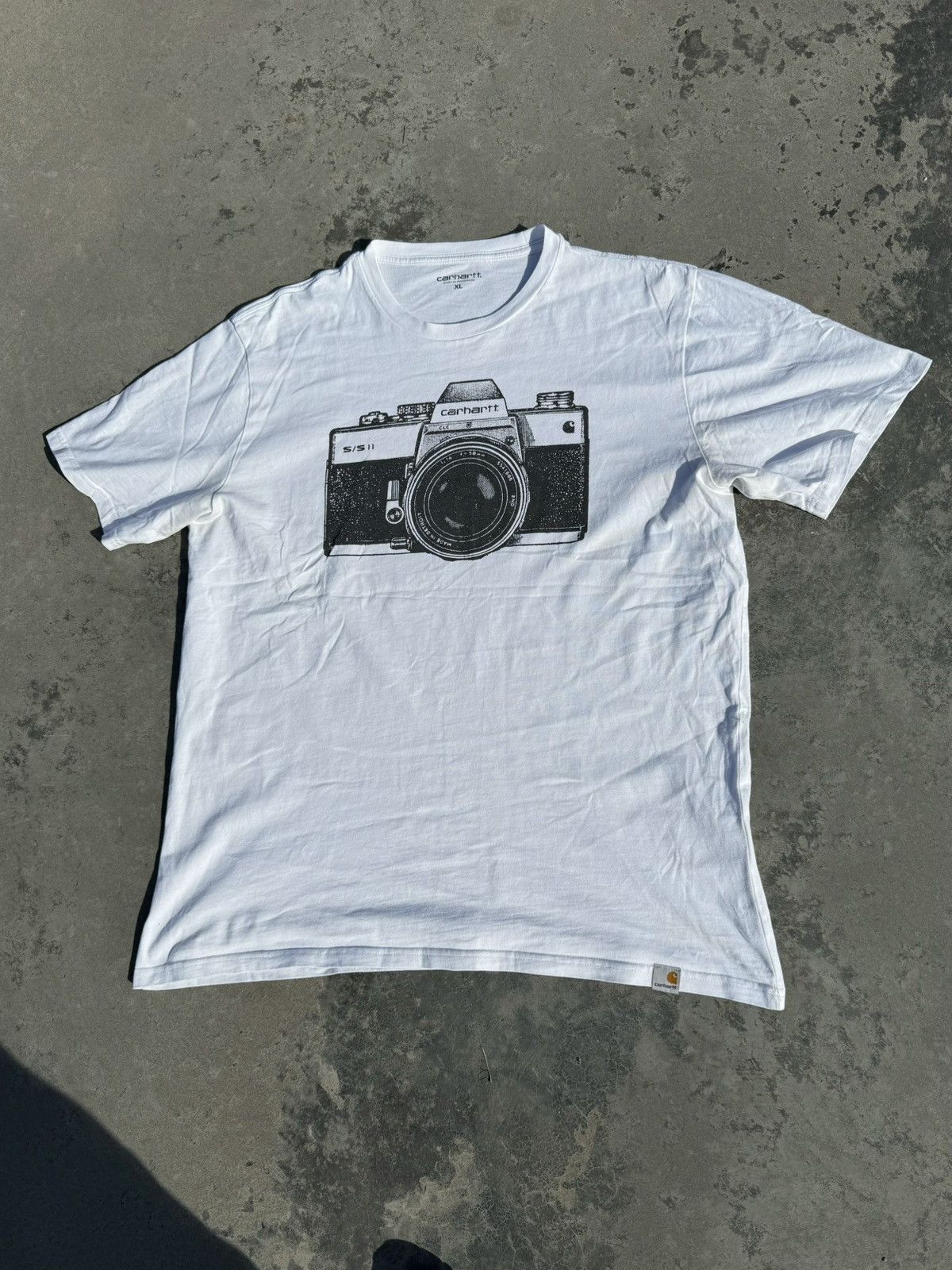 Carhartt Vintage Rare Carhartt WIP Camera Y2K White T-shirt Sk8 Size US XL / EU 56 / 4 - 10 Thumbnail