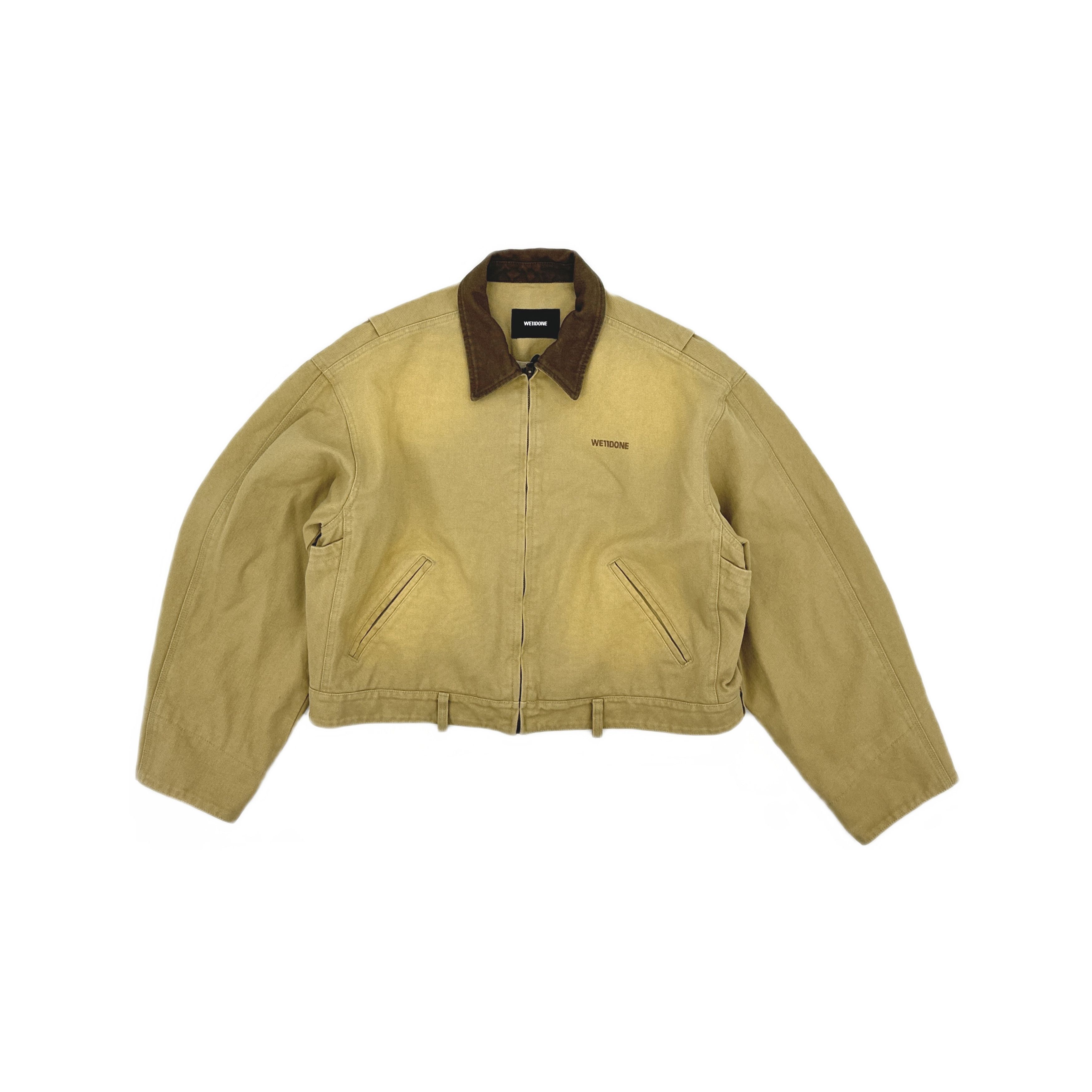 WE11DONE WE11DONE Beige Washed Work Jacket Size M Size M / US 6-8 / IT 42-44 - 1 Thumbnail