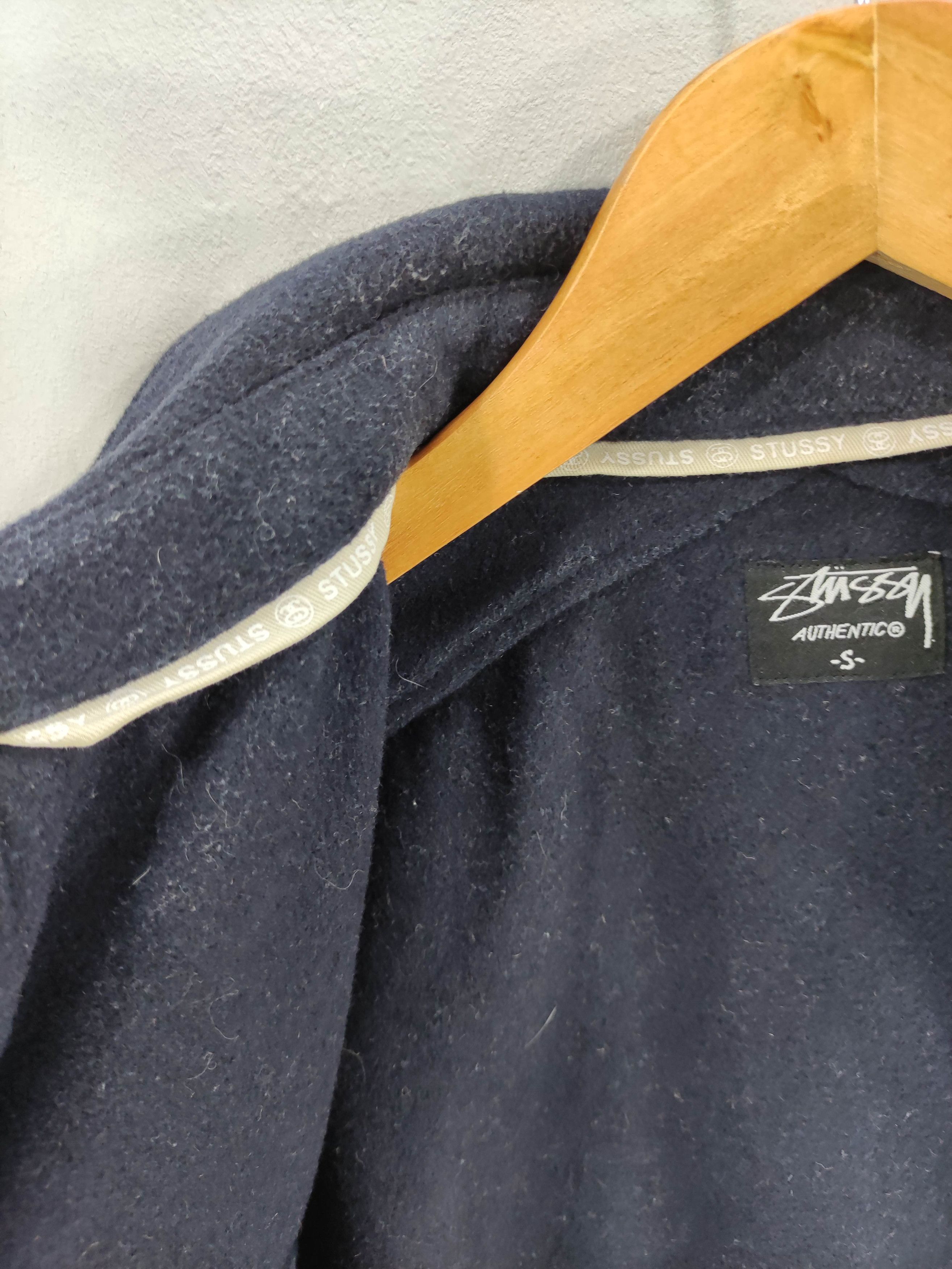 Stussy Vintage Stussy Flag On Sleeve Wool Shirt Jacket Button Up Size US M / EU 48-50 / 2 - 4 Thumbnail