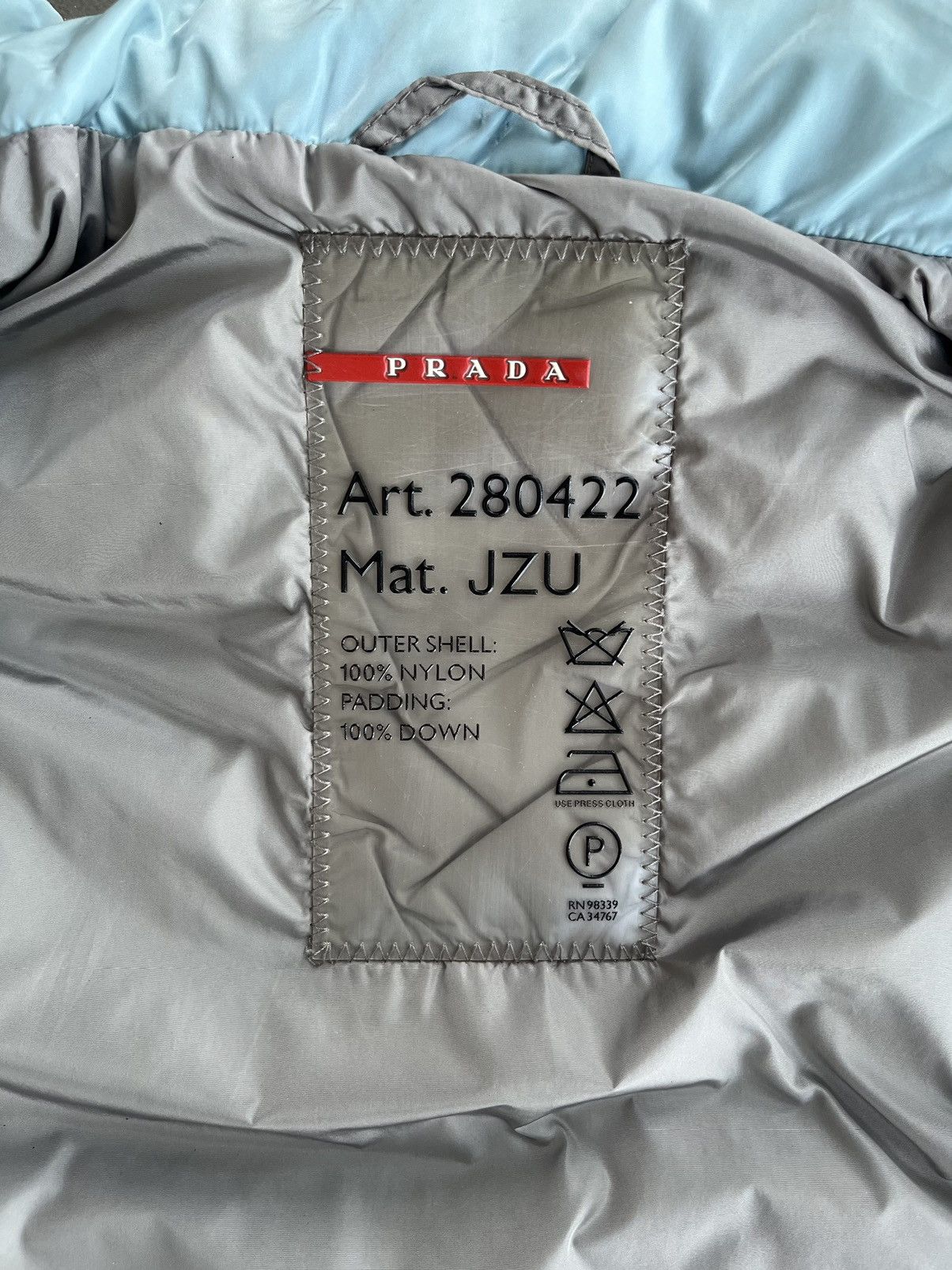 Prada Prada Blue Vest with extendible hood Size M / US 6-8 / IT 42-44 - 4 Thumbnail