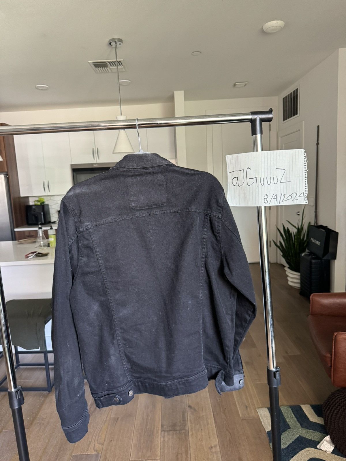 Zara Zara black denim jacket Size US XL / EU 56 / 4 - 2 Thumbnail