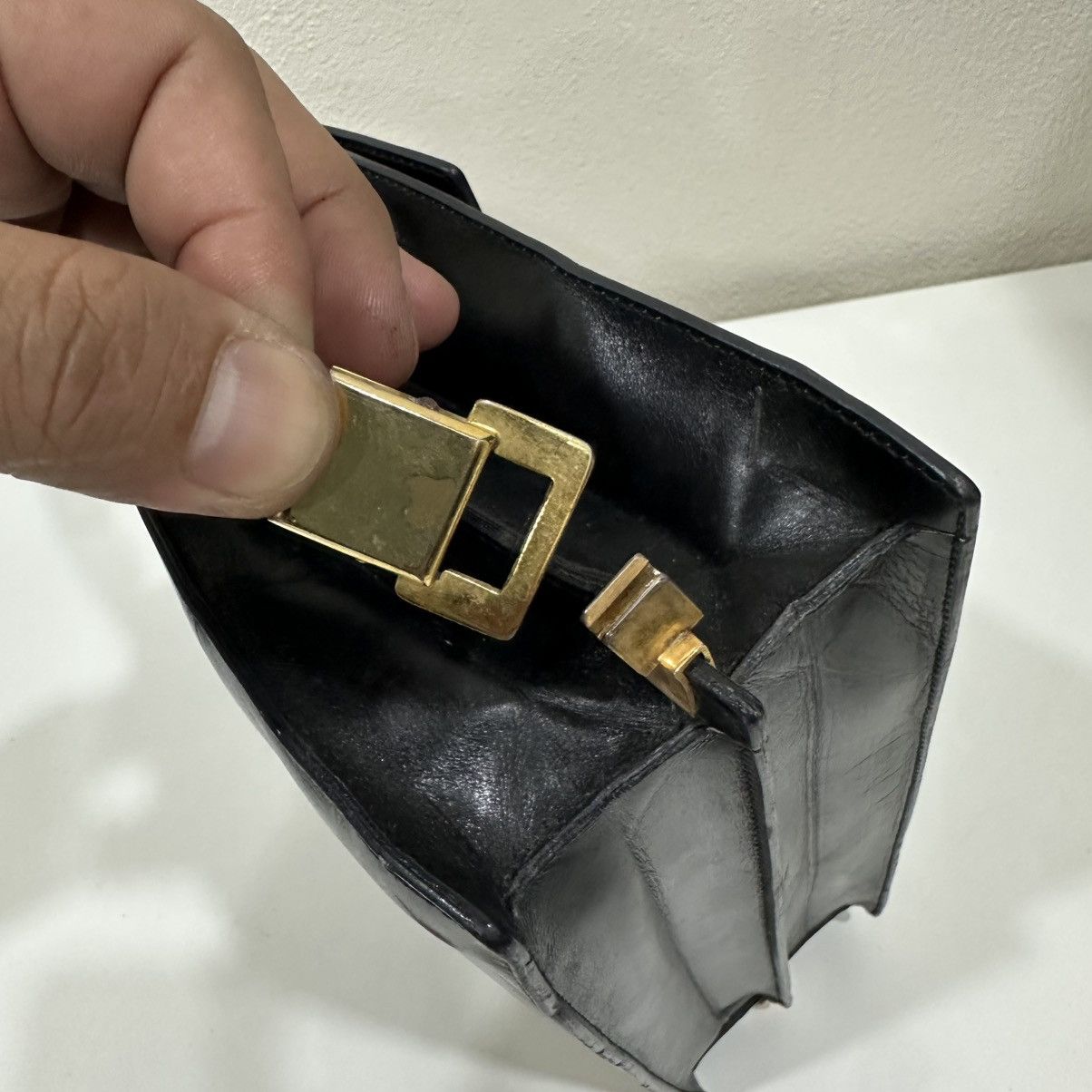 Celine CELINE BOX TRIOMPHE LEATHER SHOULDER BAG Size ONE SIZE - 8 Thumbnail